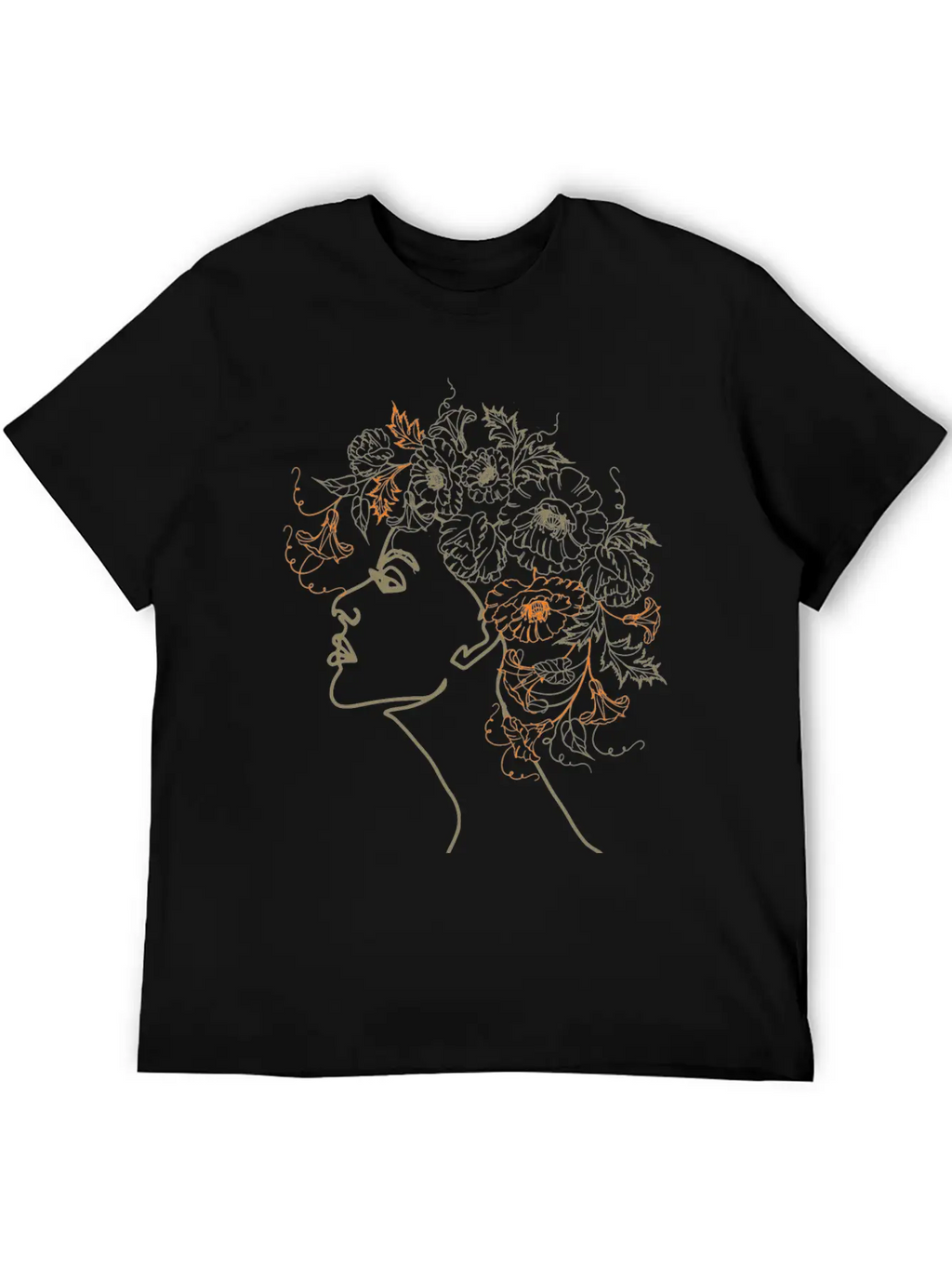Abstract Floral Hair Design Classic Cotton Tee – Unisex Comfort For Any Season