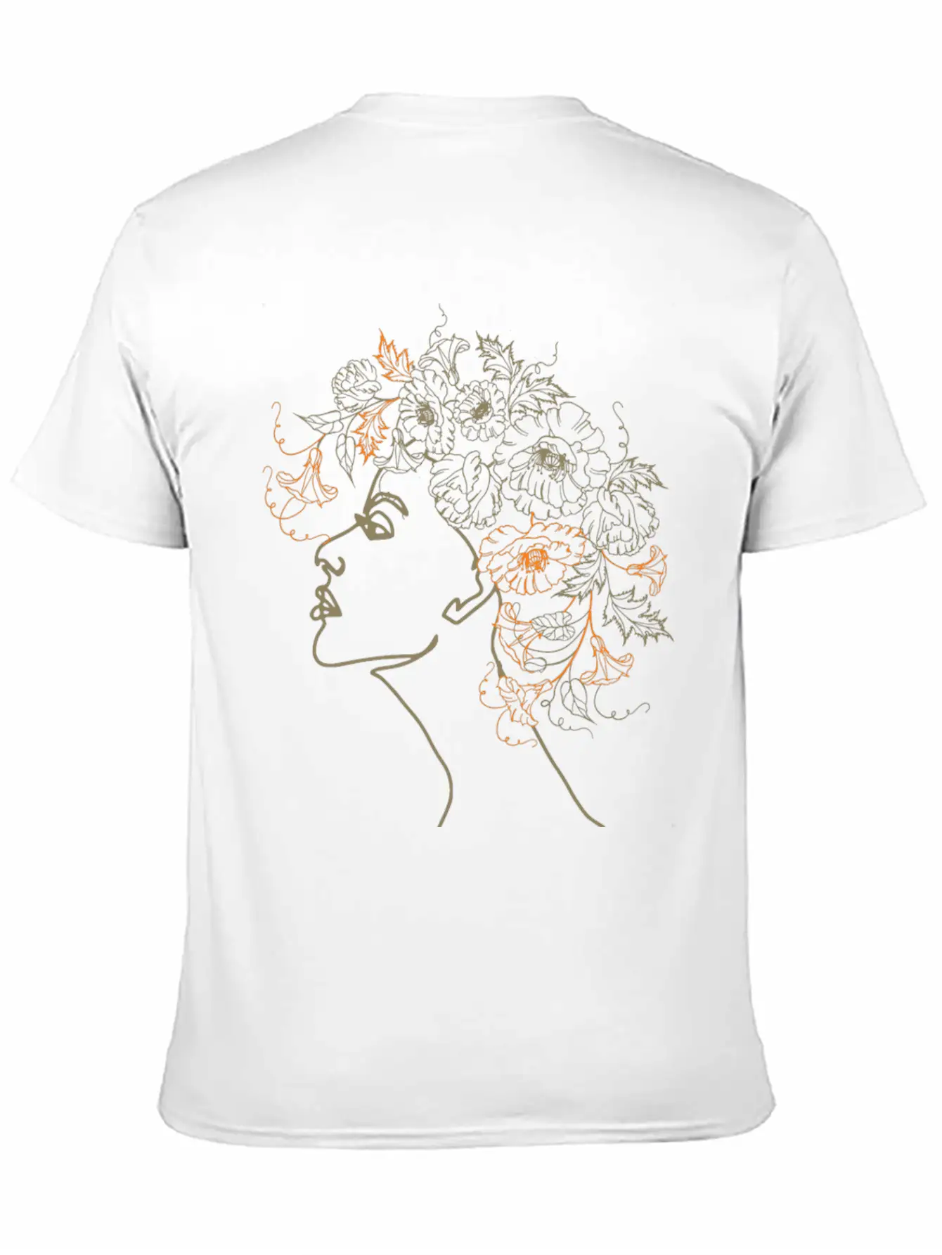 Abstract Floral Hair Design Classic Cotton Tee – Unisex Comfort For Any Season