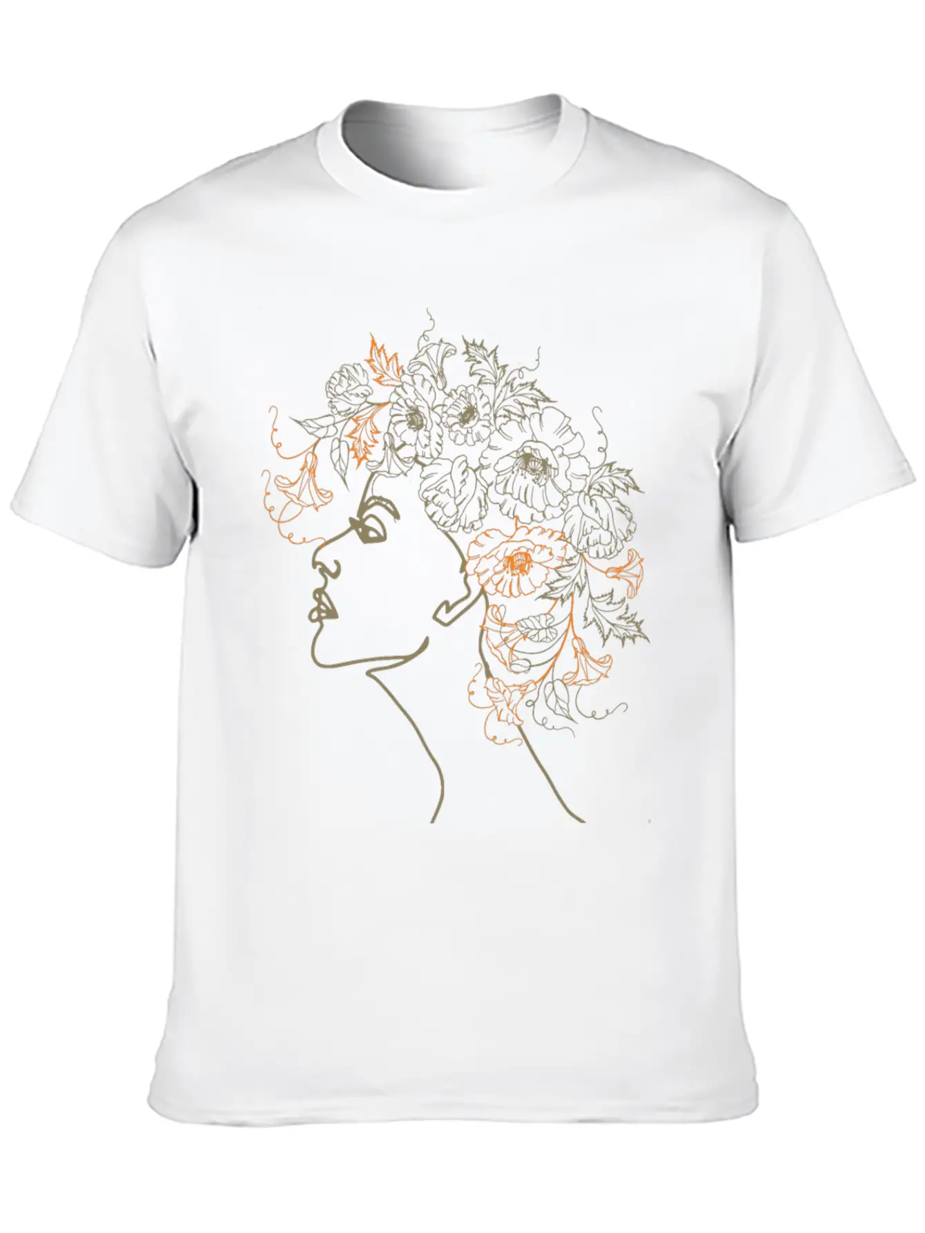 Abstract Floral Hair Design Classic Cotton Tee – Unisex Comfort For Any Season