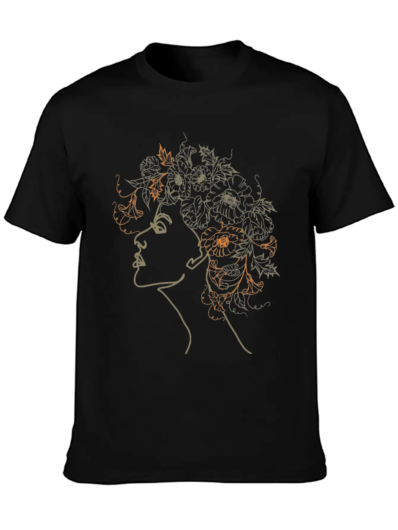 Abstract Floral Hair Design Classic Cotton Tee – Unisex Comfort For Any Season