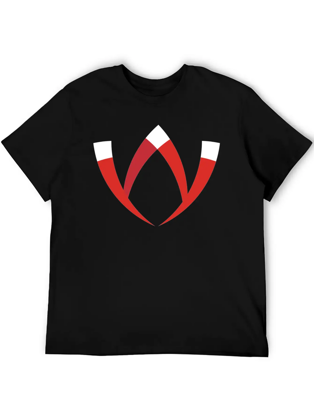 Abstract Letter W Basic Graphic T-Shirt – Daily Comfort In Soft Cotton