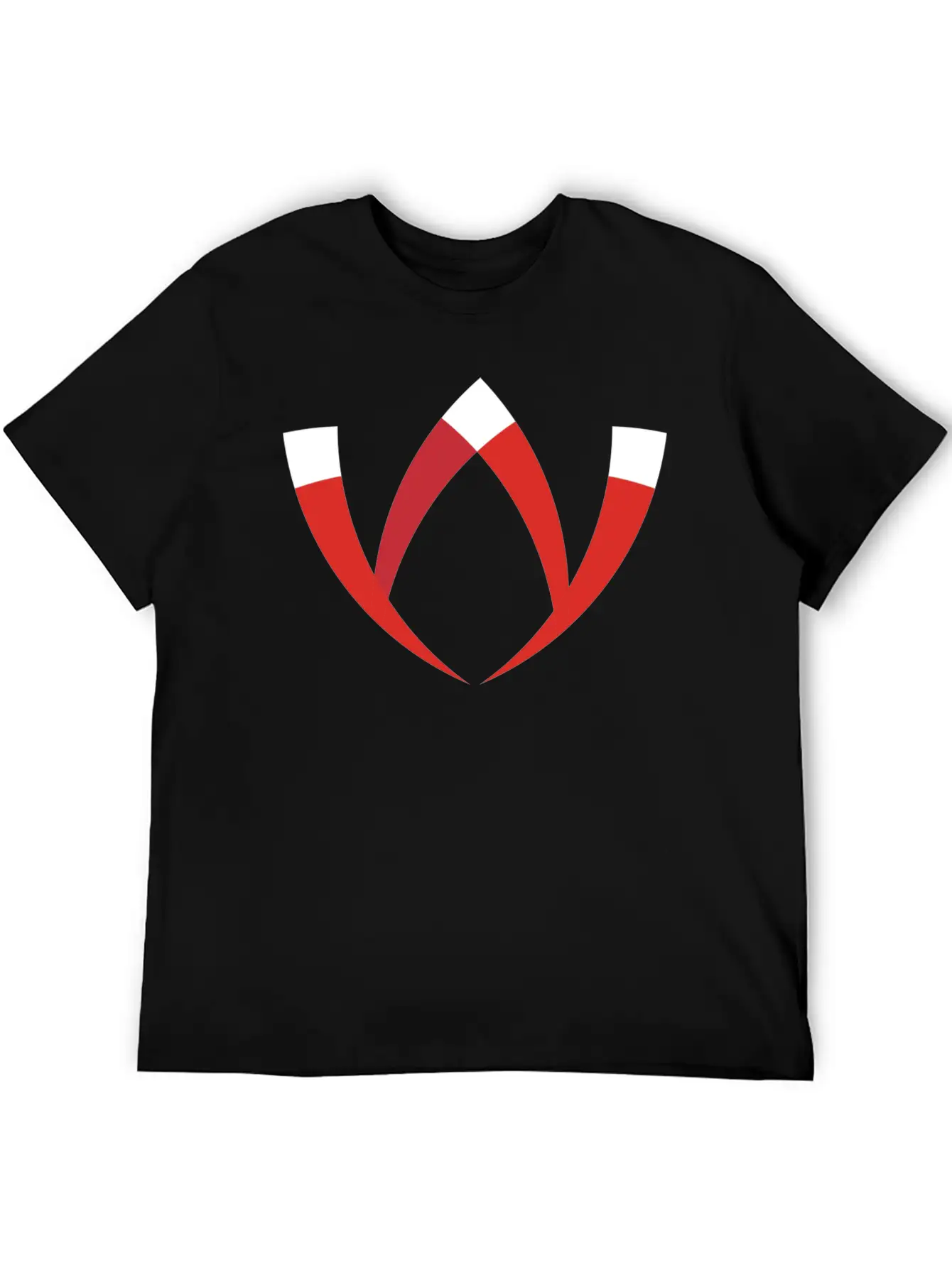 Abstract Letter W Basic Graphic T-Shirt – Daily Comfort In Soft Cotton