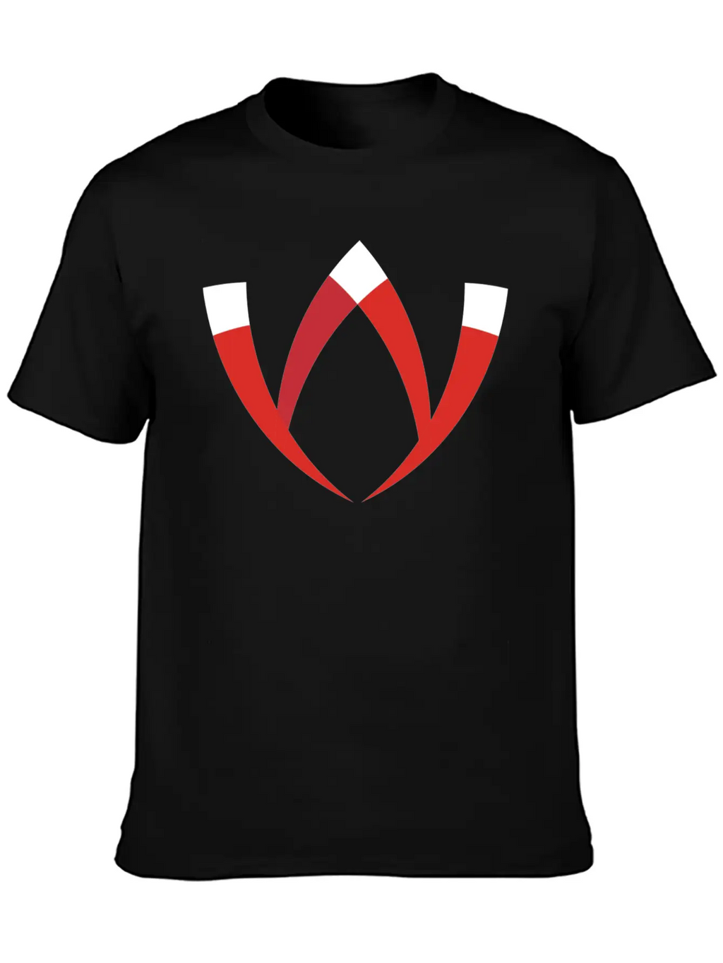 Abstract Letter W Basic Graphic T-Shirt – Daily Comfort In Soft Cotton