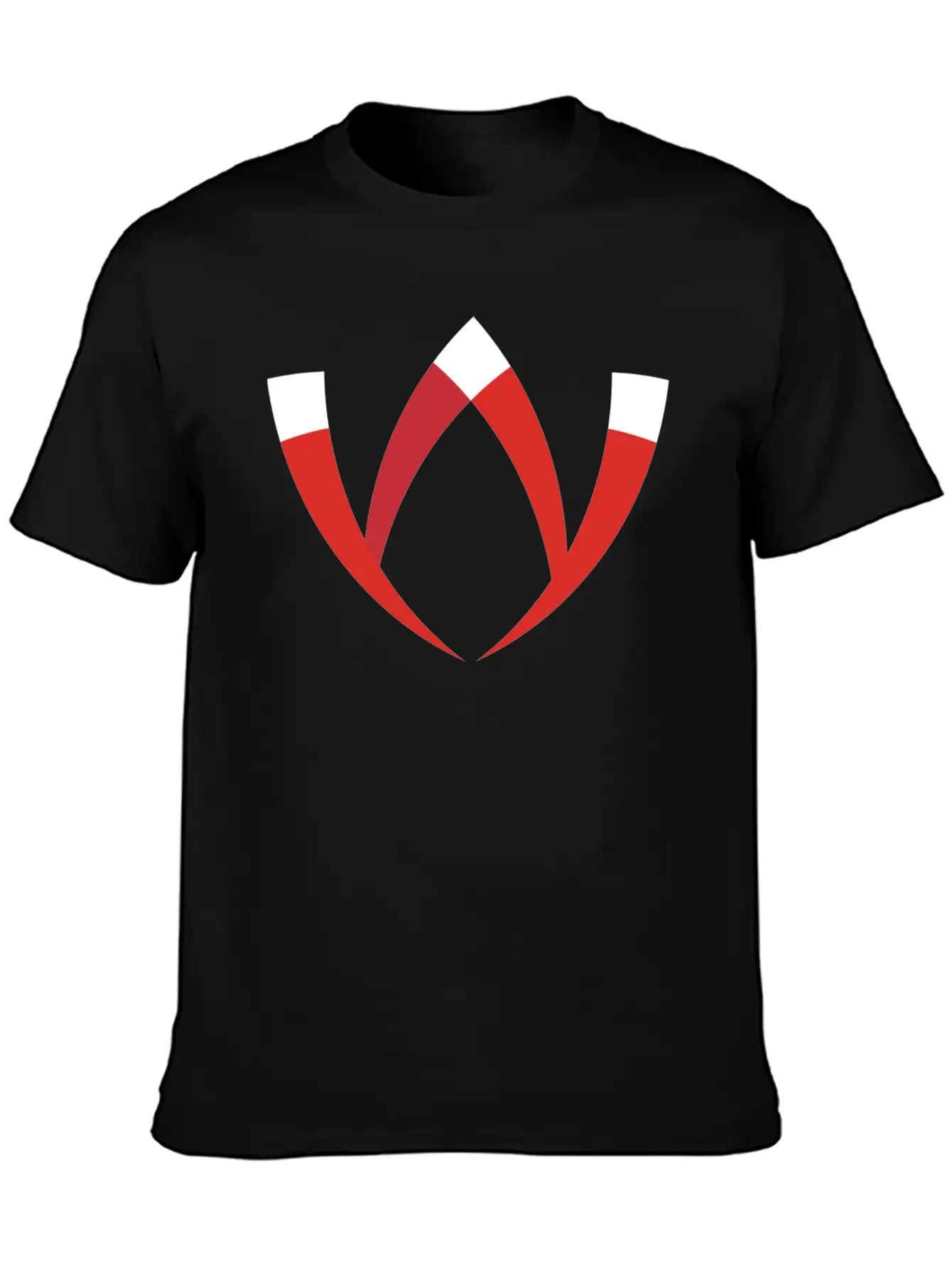 Abstract Letter W Basic Graphic T-Shirt – Daily Comfort In Soft Cotton