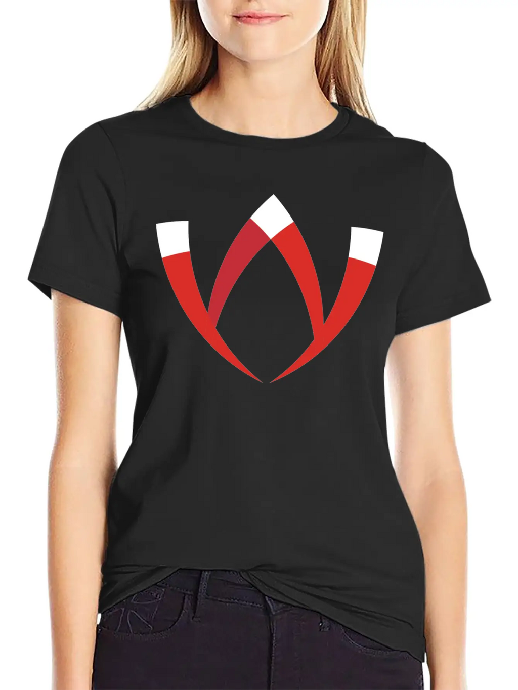 Abstract Letter W Basic Graphic T-Shirt – Daily Comfort In Soft Cotton