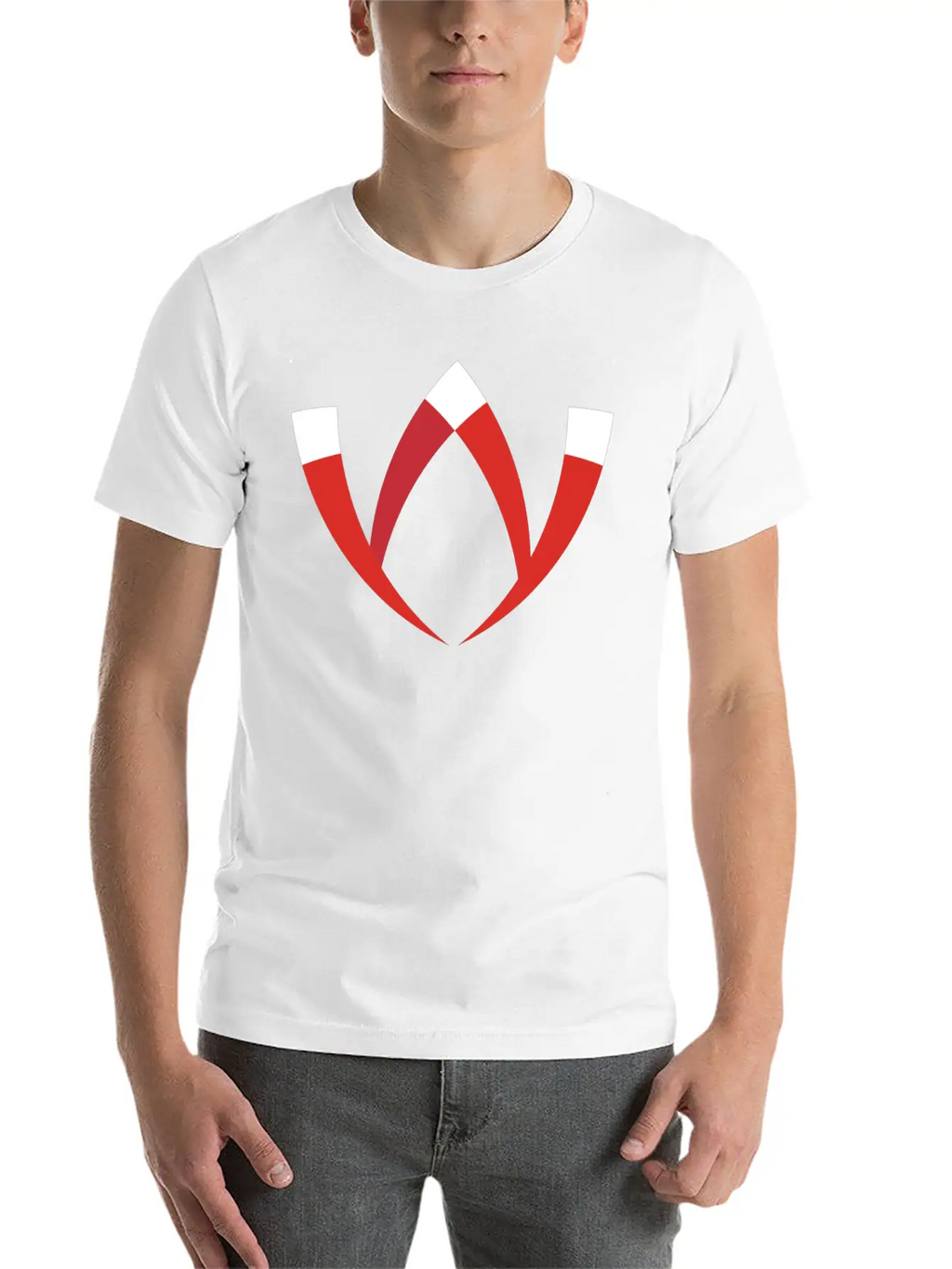 Abstract Letter W Basic Graphic T-Shirt – Daily Comfort In Soft Cotton