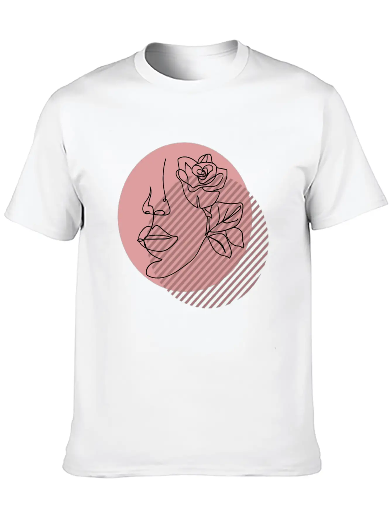 Abstract Line Drawing Of A Womans Face Classic Cotton Tee – Unisex Comfort For Any Season