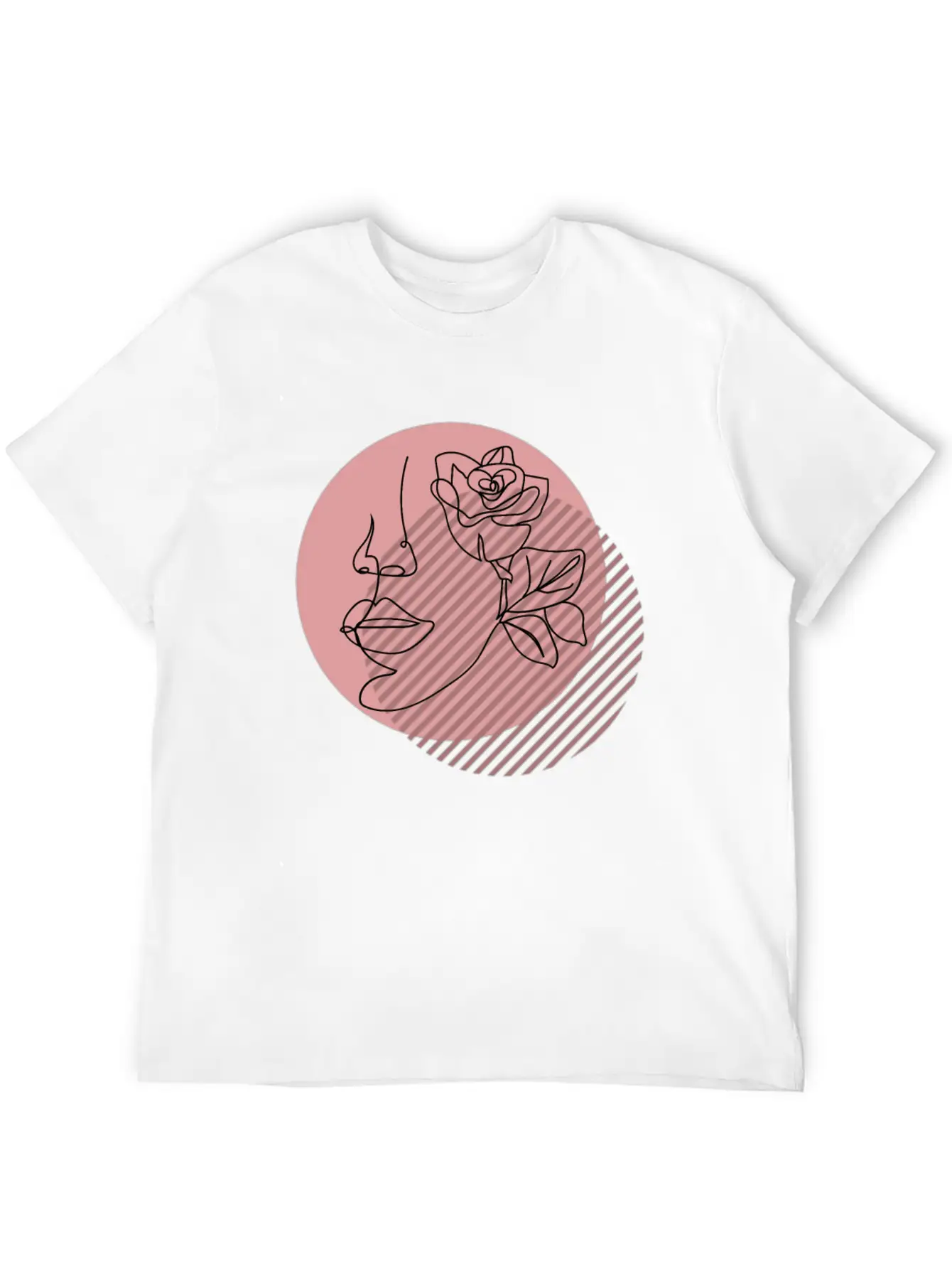 Abstract Line Drawing Of A Womans Face Classic Cotton Tee – Unisex Comfort For Any Season