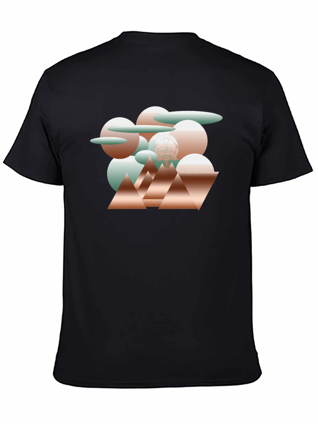 Abstract Modern Geometric Art Design Classic Cotton Tee – Unisex Comfort For Any Season