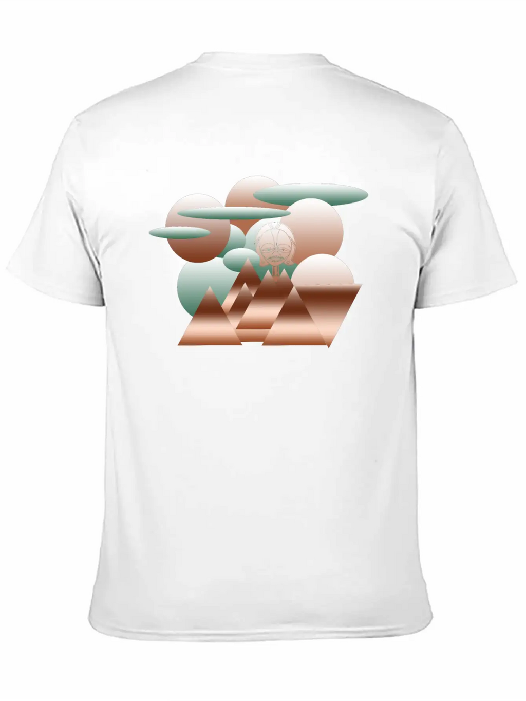 Abstract Modern Geometric Art Design Classic Cotton Tee – Unisex Comfort For Any Season