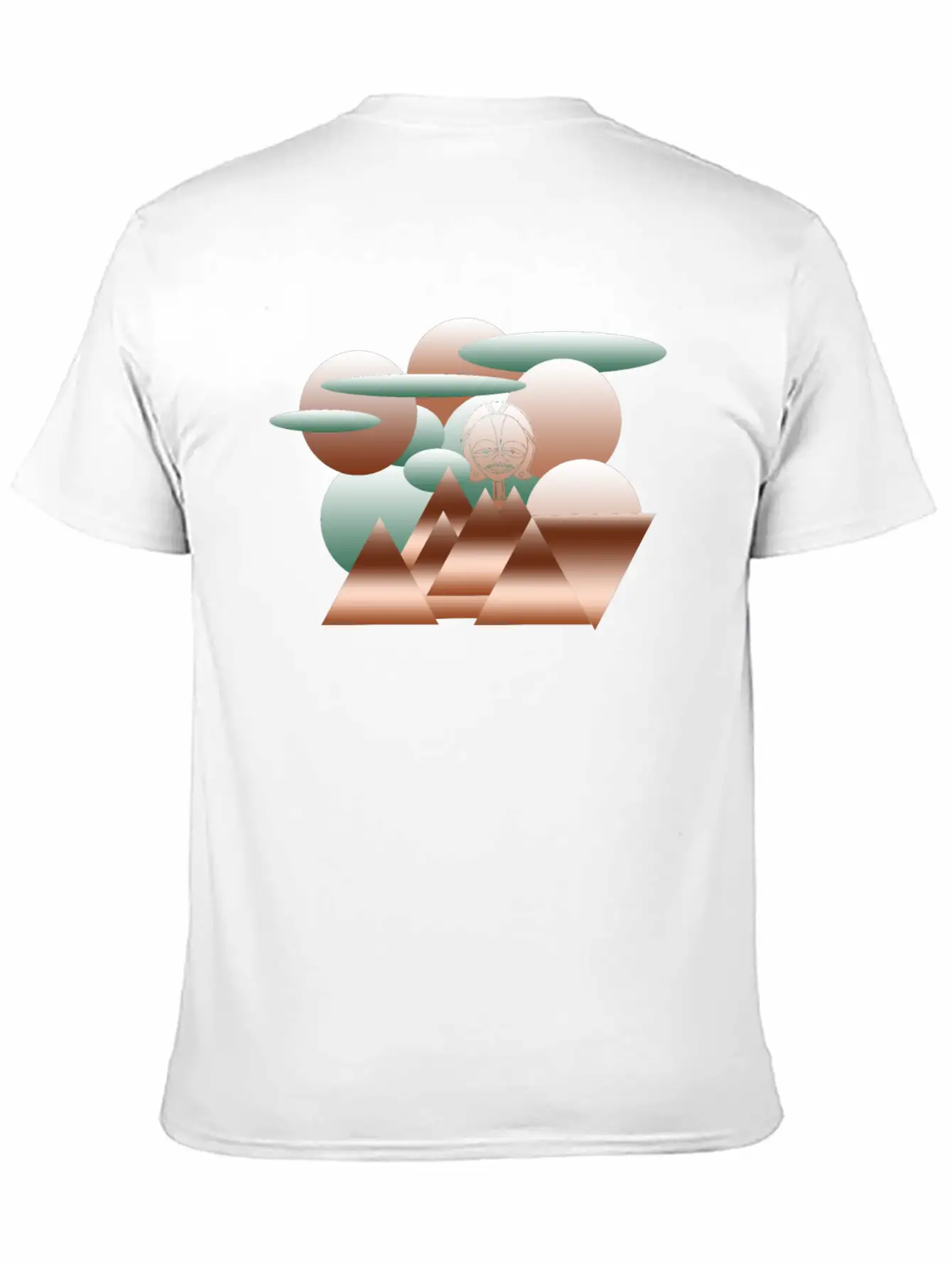 Abstract Modern Geometric Art Design Classic Cotton Tee – Unisex Comfort For Any Season
