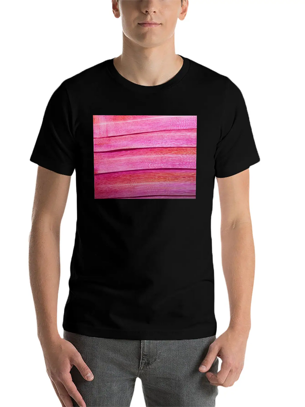 Abstract Painting With Fuchsia And Pink Colors Breathable Graphic T-Shirt – Perfect For Casual Days