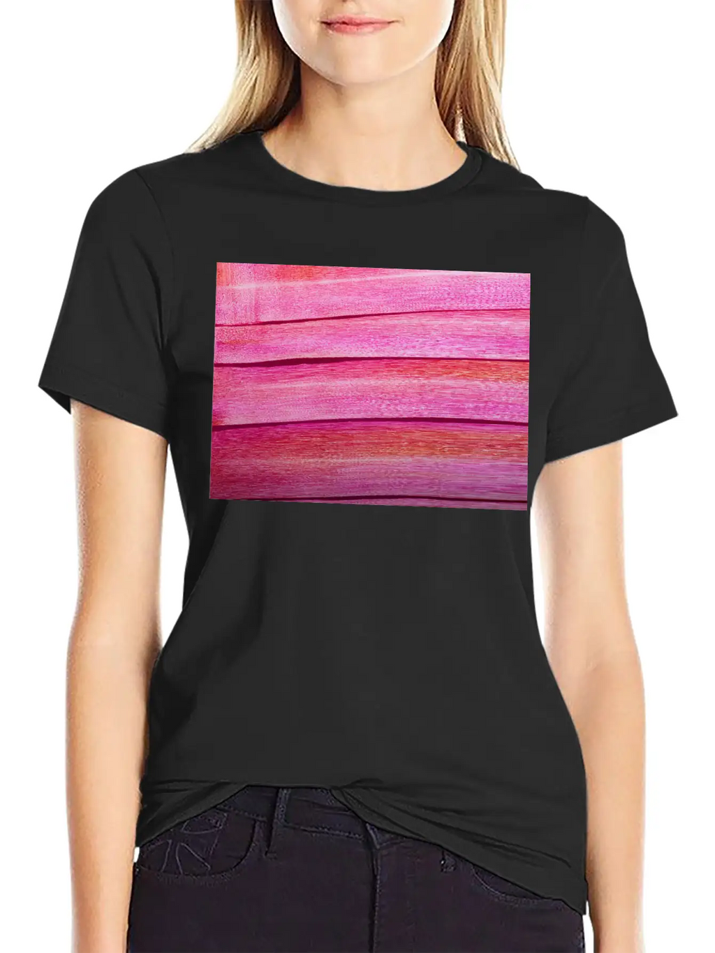 Abstract Painting With Fuchsia And Pink Colors Breathable Graphic T-Shirt – Perfect For Casual Days