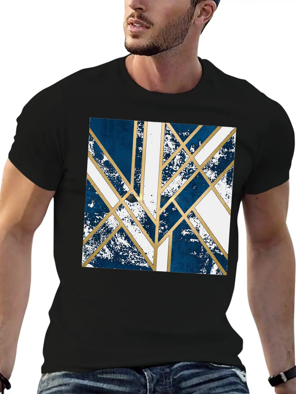 Abstract Relaxed Everyday Tee – Lightweight And Durable Cotton
