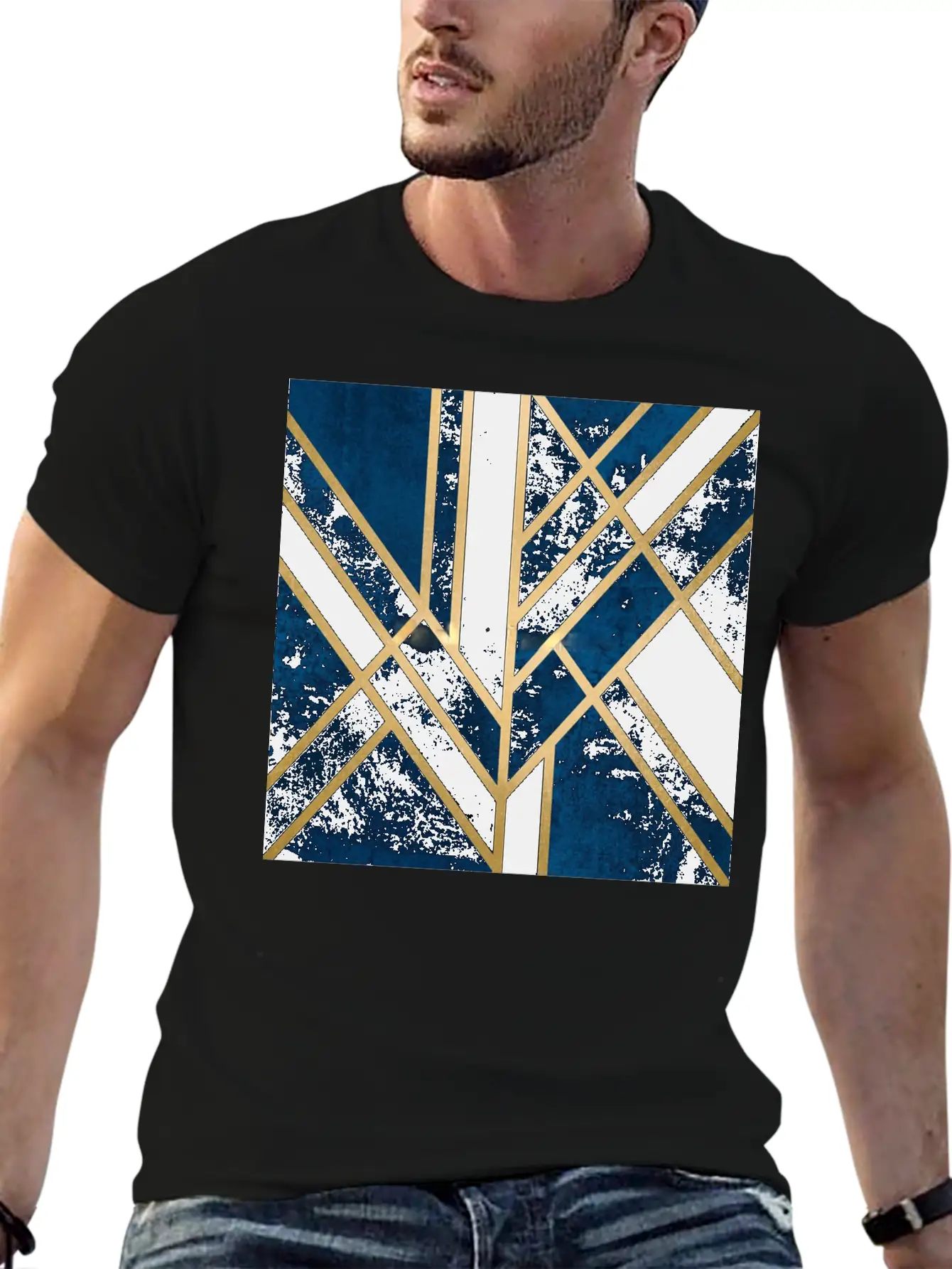 Abstract Relaxed Everyday Tee – Lightweight And Durable Cotton