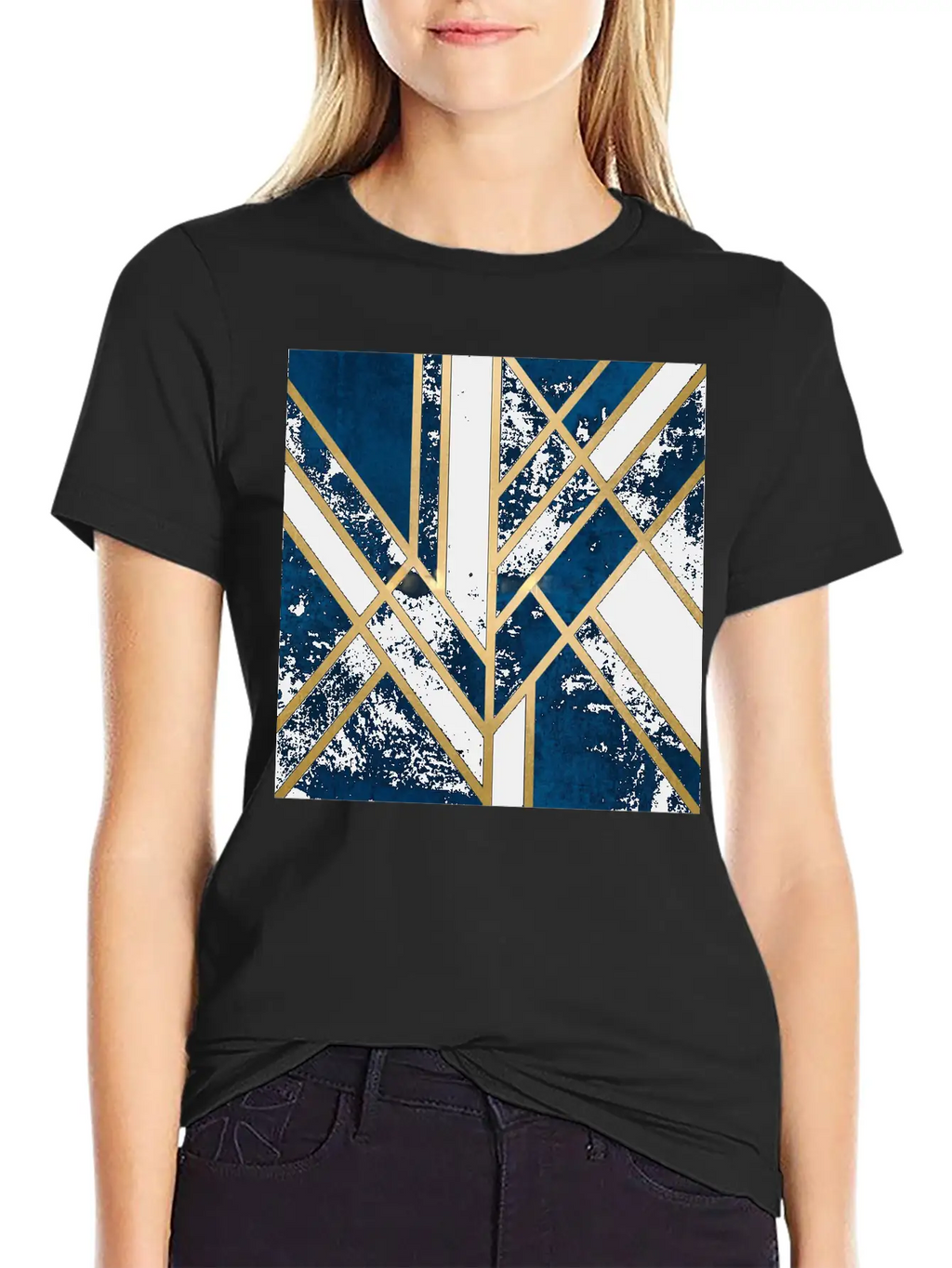 Abstract Relaxed Everyday Tee – Lightweight And Durable Cotton