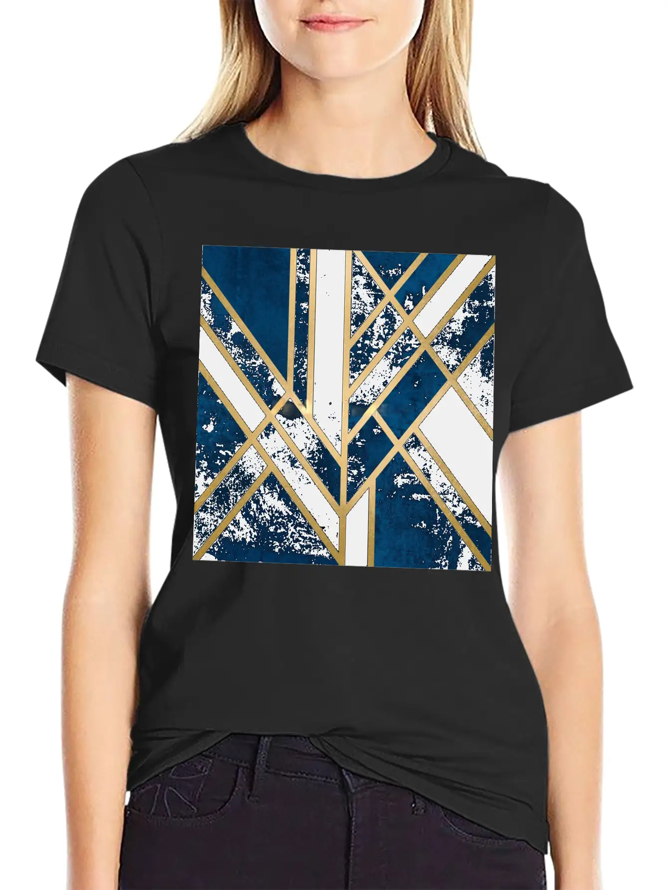 Abstract Relaxed Everyday Tee – Lightweight And Durable Cotton