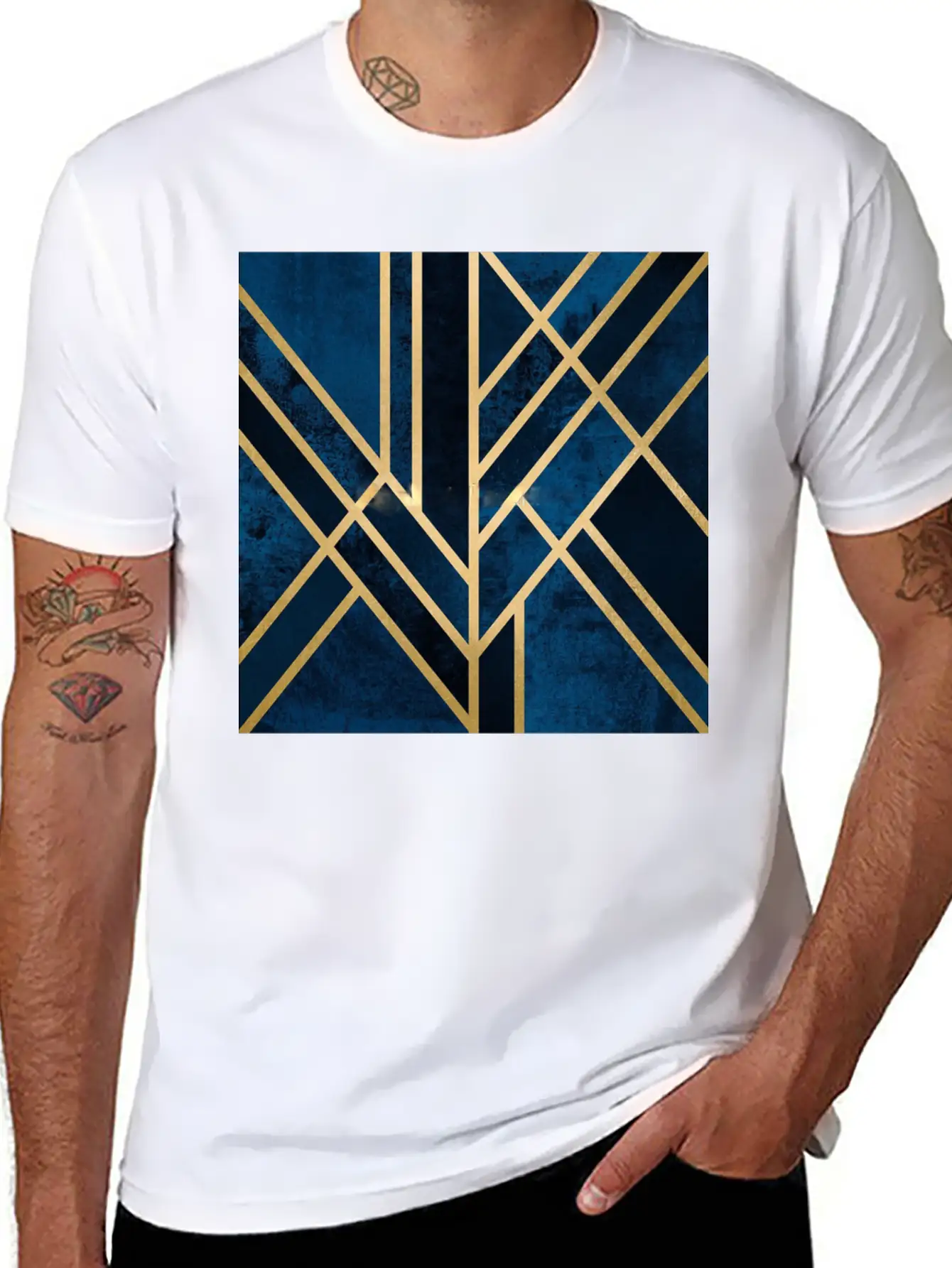 Abstract Relaxed Everyday Tee – Lightweight And Durable Cotton