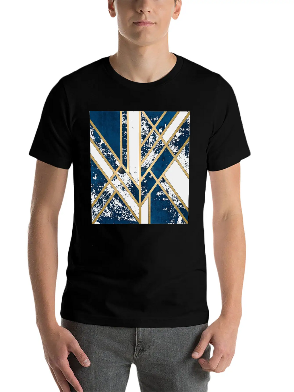 Abstract Relaxed Everyday Tee – Lightweight And Durable Cotton