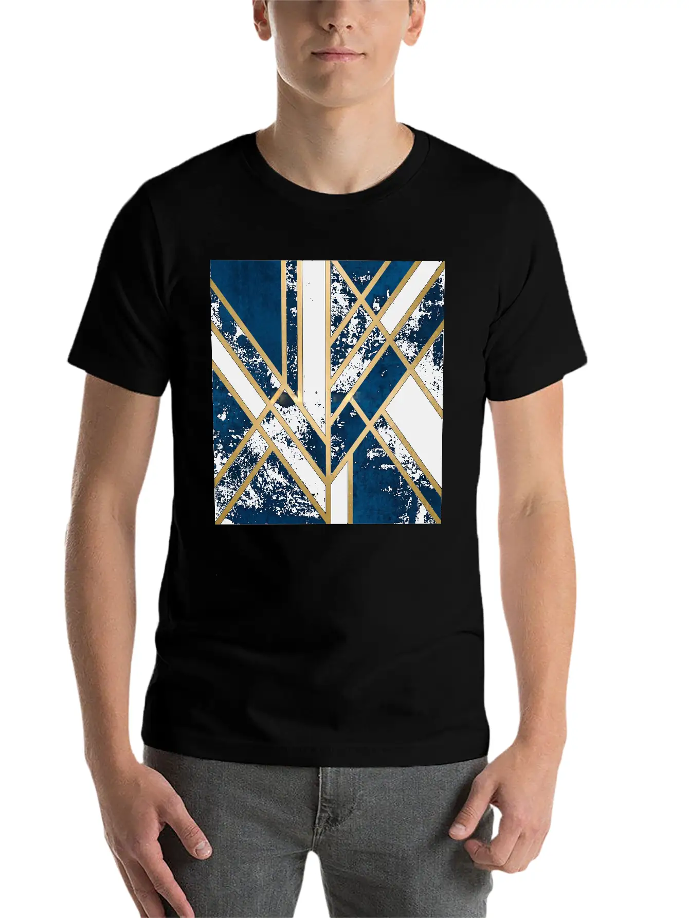 Abstract Relaxed Everyday Tee – Lightweight And Durable Cotton