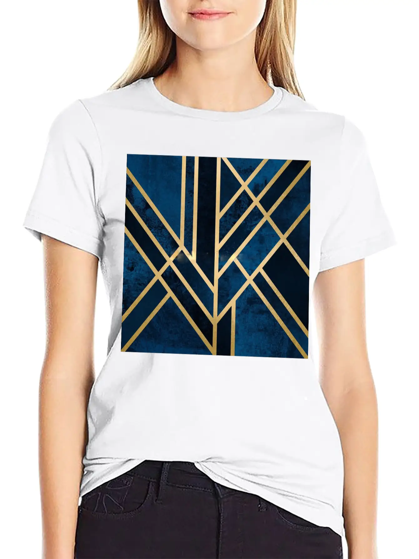Abstract Relaxed Everyday Tee – Lightweight And Durable Cotton