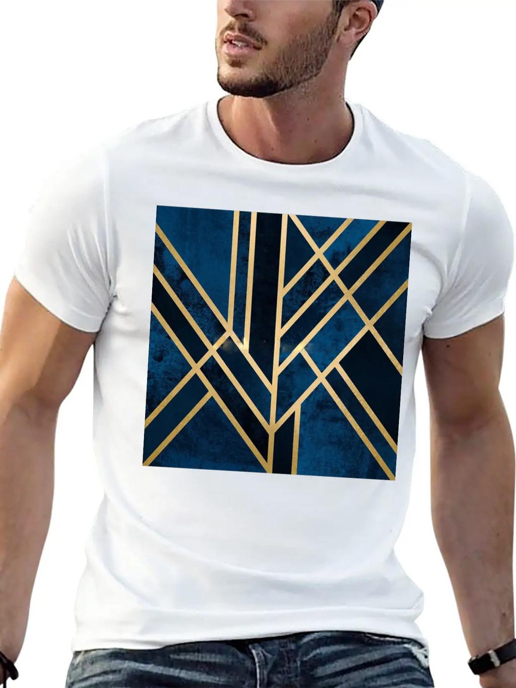 Abstract Relaxed Everyday Tee – Lightweight And Durable Cotton