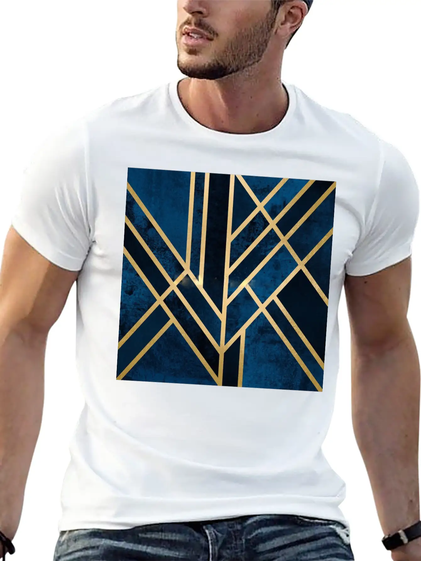 Abstract Relaxed Everyday Tee – Lightweight And Durable Cotton