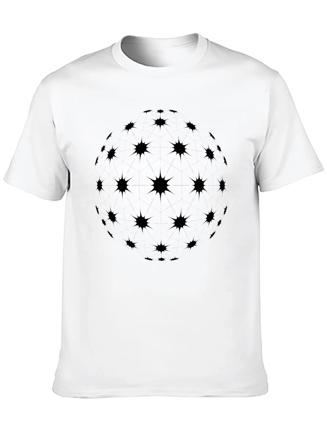 Abstract Sphere Breathable Graphic T-Shirt – Perfect For Casual Days