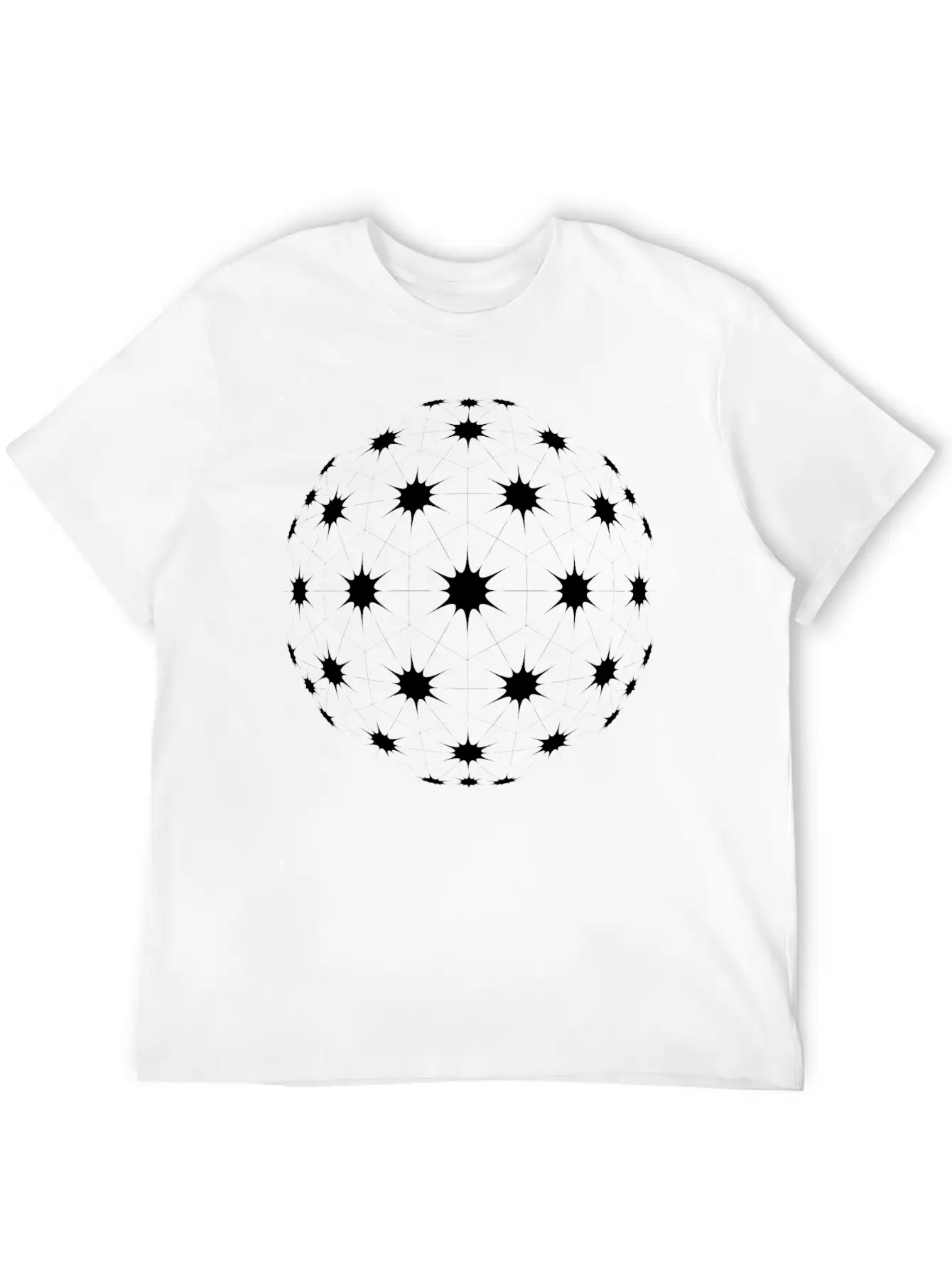 Abstract Sphere Breathable Graphic T-Shirt – Perfect For Casual Days