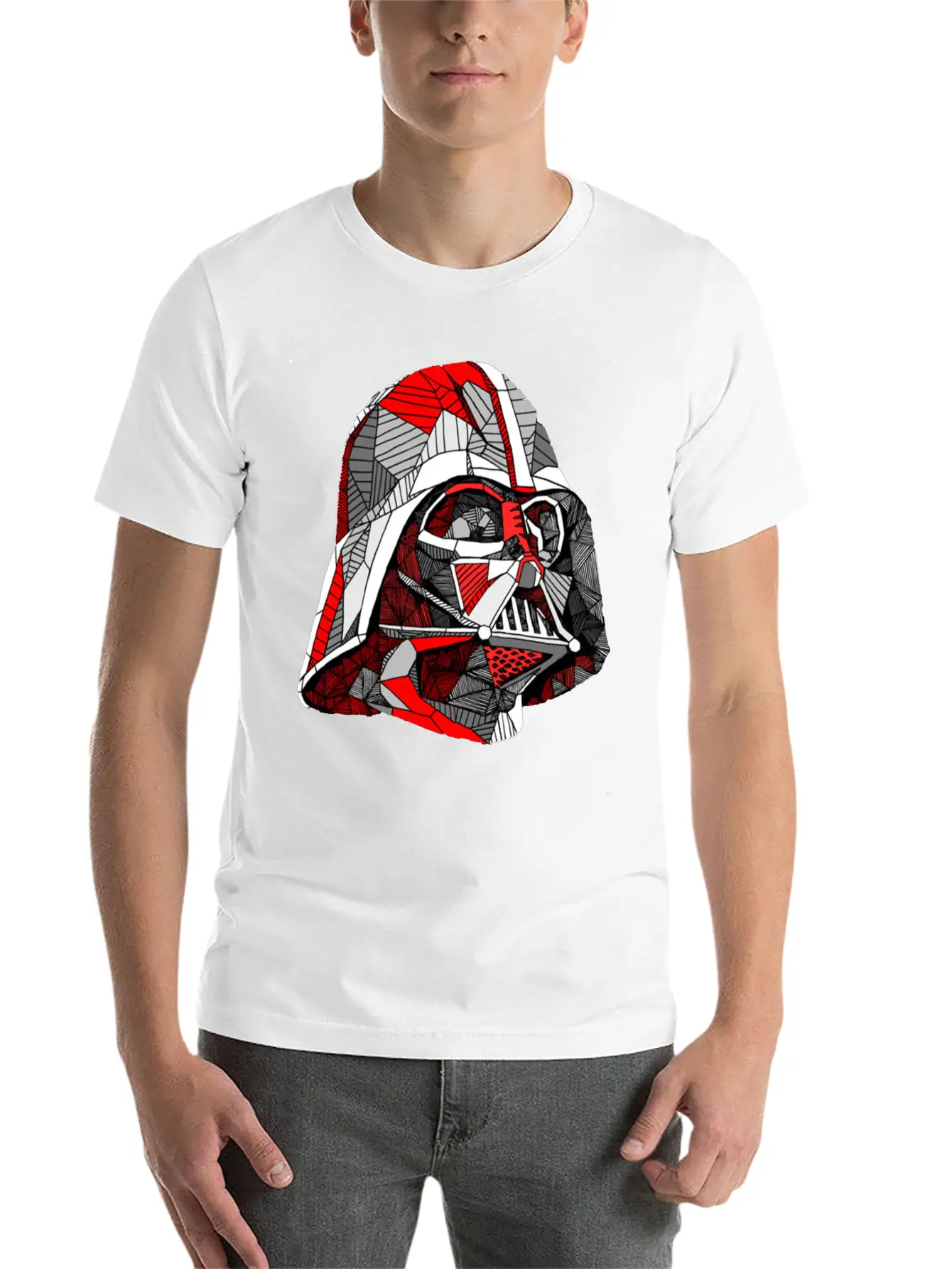 Abstract Vader Breathable Graphic T-Shirt – Perfect For Casual Days