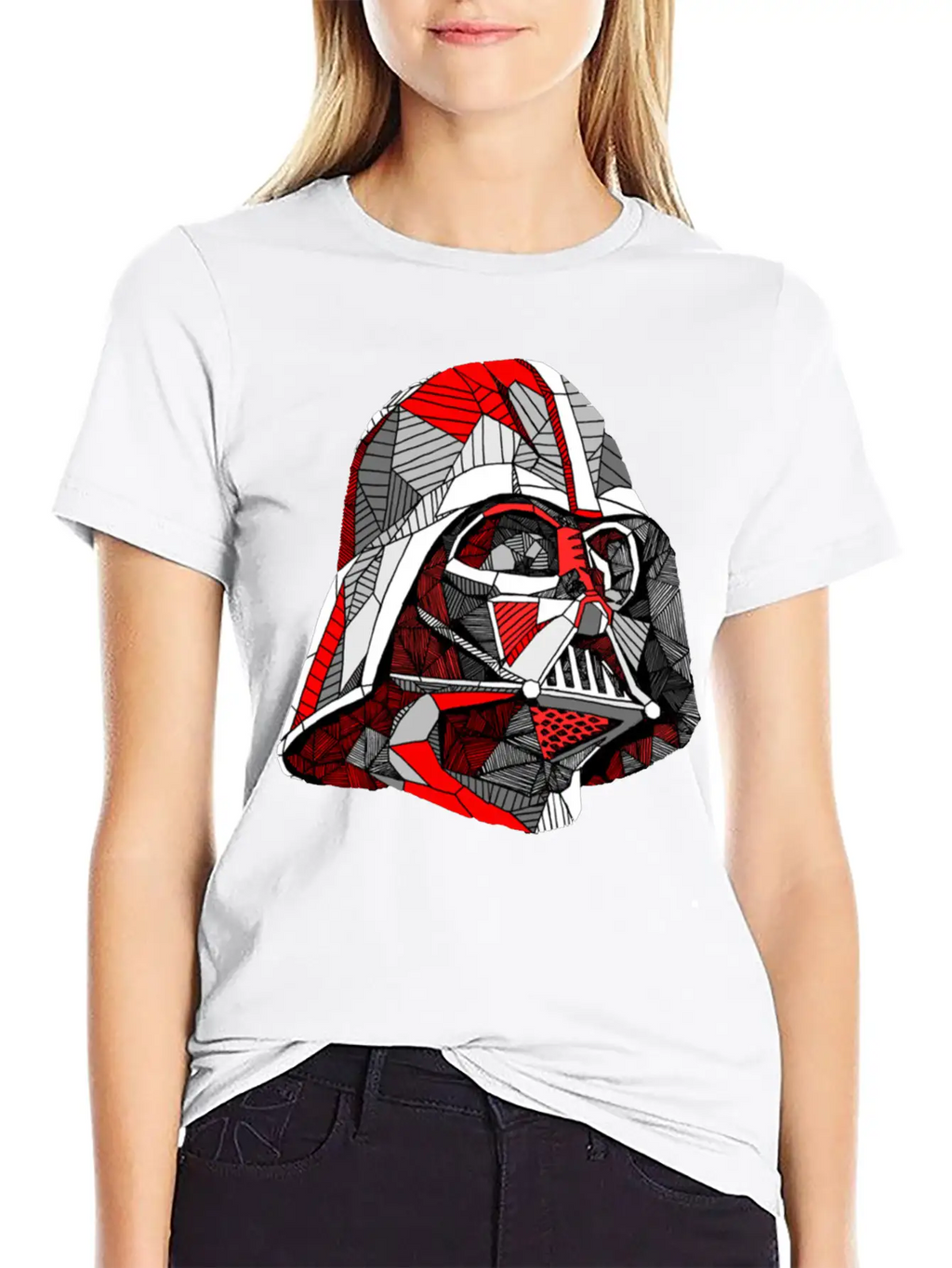 Abstract Vader Breathable Graphic T-Shirt – Perfect For Casual Days
