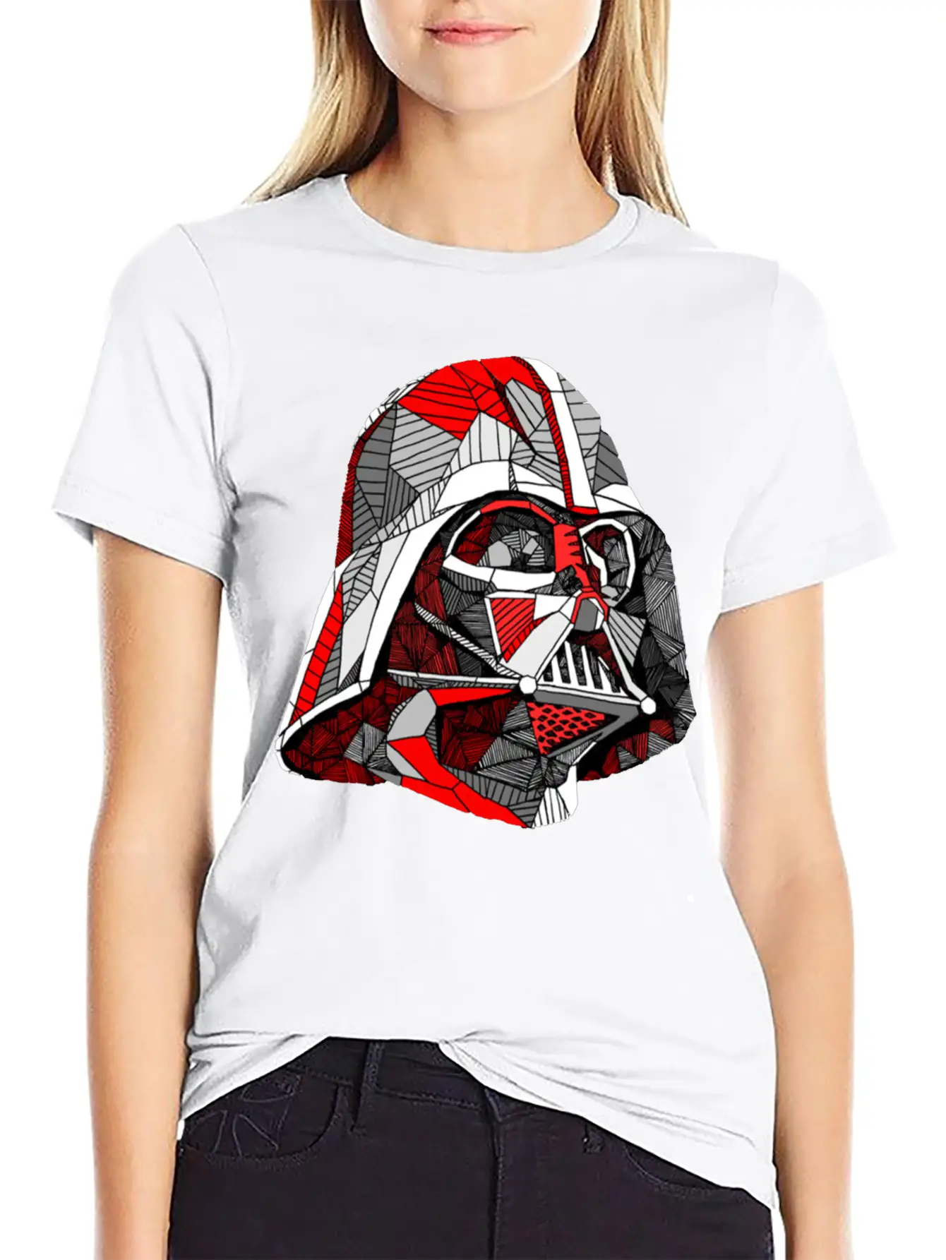 Abstract Vader Breathable Graphic T-Shirt – Perfect For Casual Days