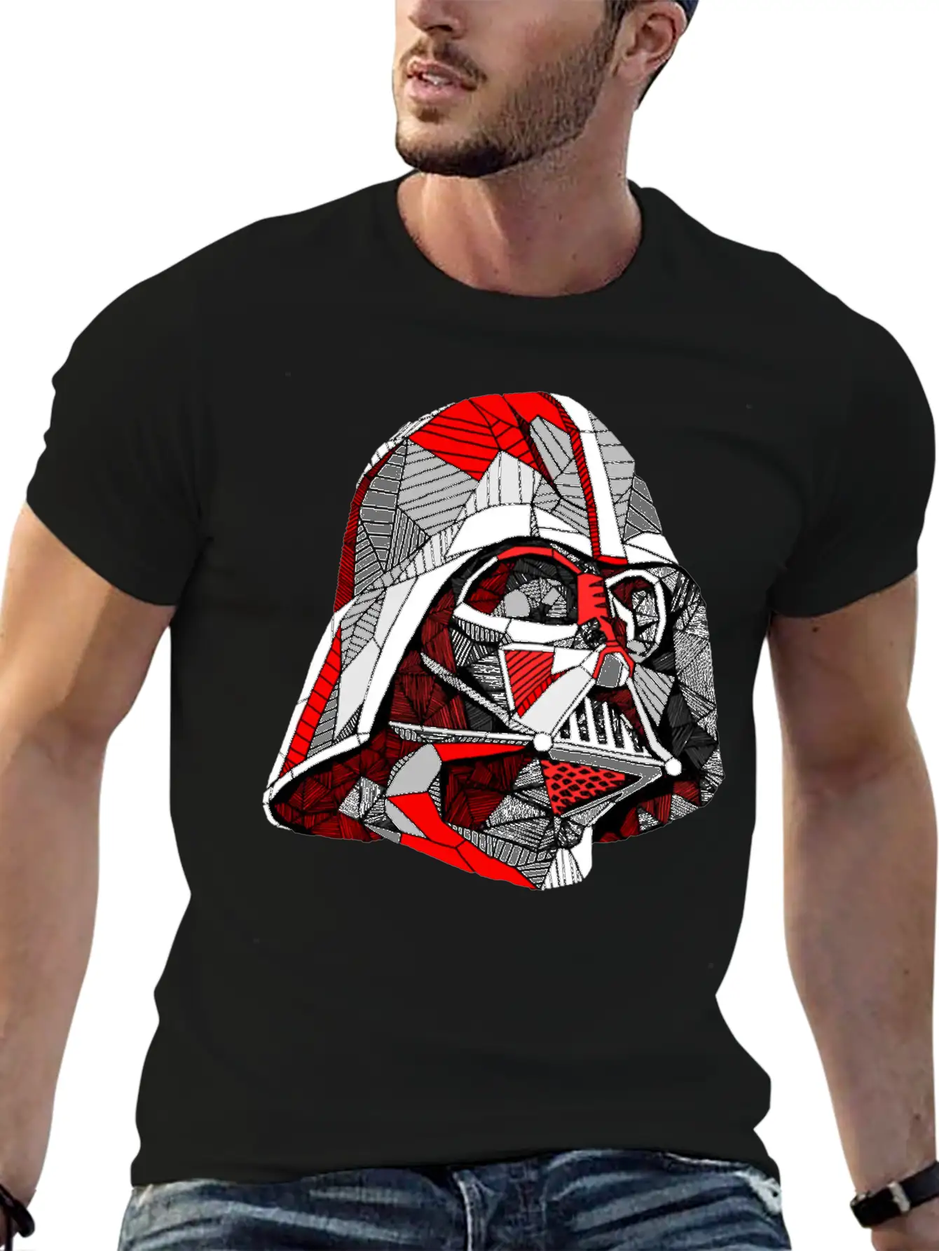 Abstract Vader Breathable Graphic T-Shirt – Perfect For Casual Days