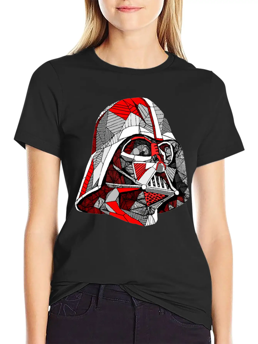 Abstract Vader Breathable Graphic T-Shirt – Perfect For Casual Days