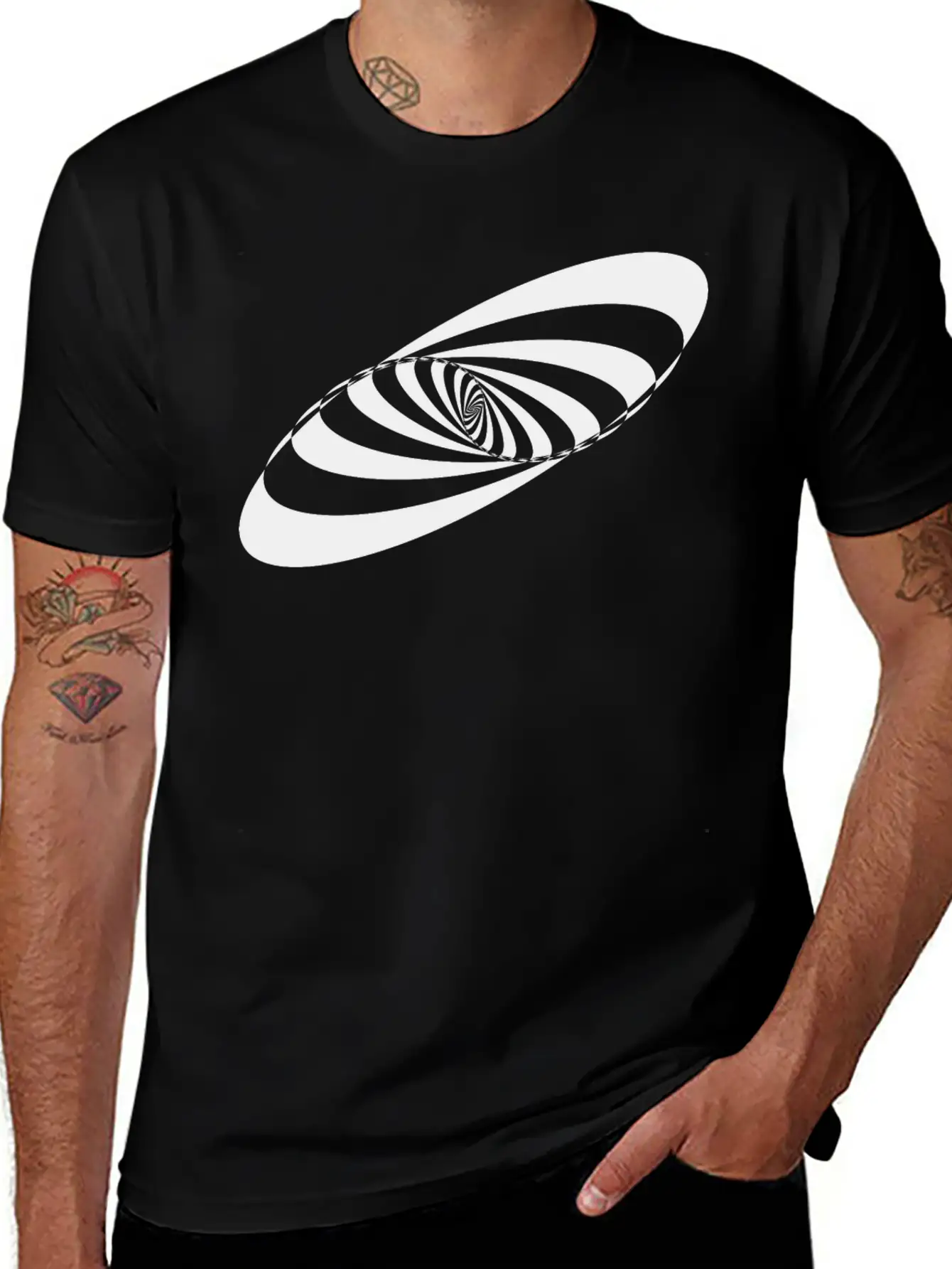 Abstract Vortex 56 Essential Cotton Tee For Daily Outfits – Unisex Style