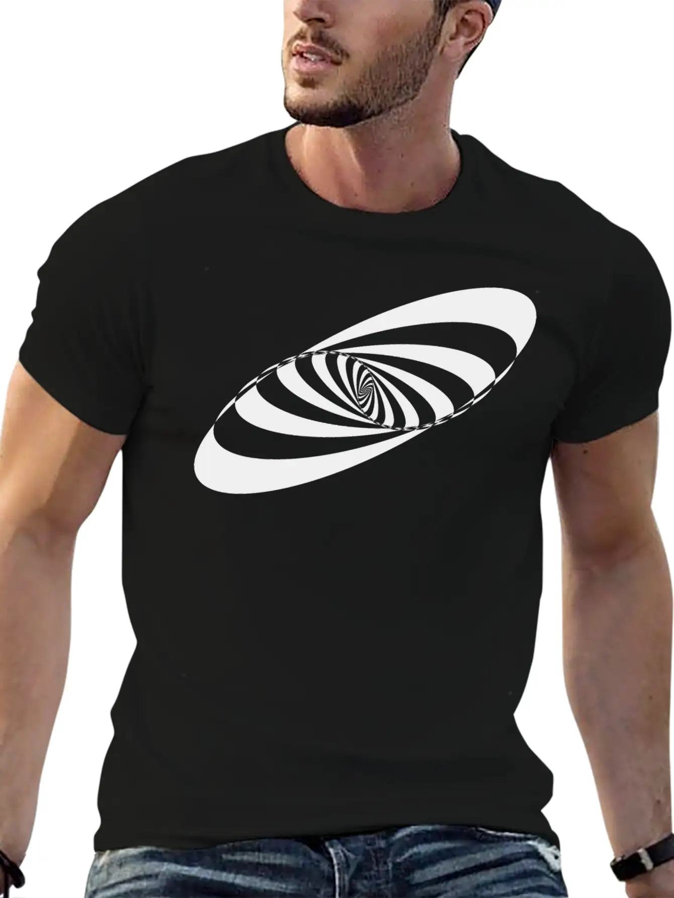 Abstract Vortex 56 Essential Cotton Tee For Daily Outfits – Unisex Style