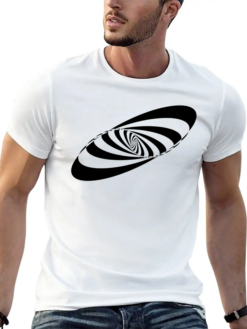 Abstract Vortex 56 Essential Cotton Tee For Daily Outfits – Unisex Style