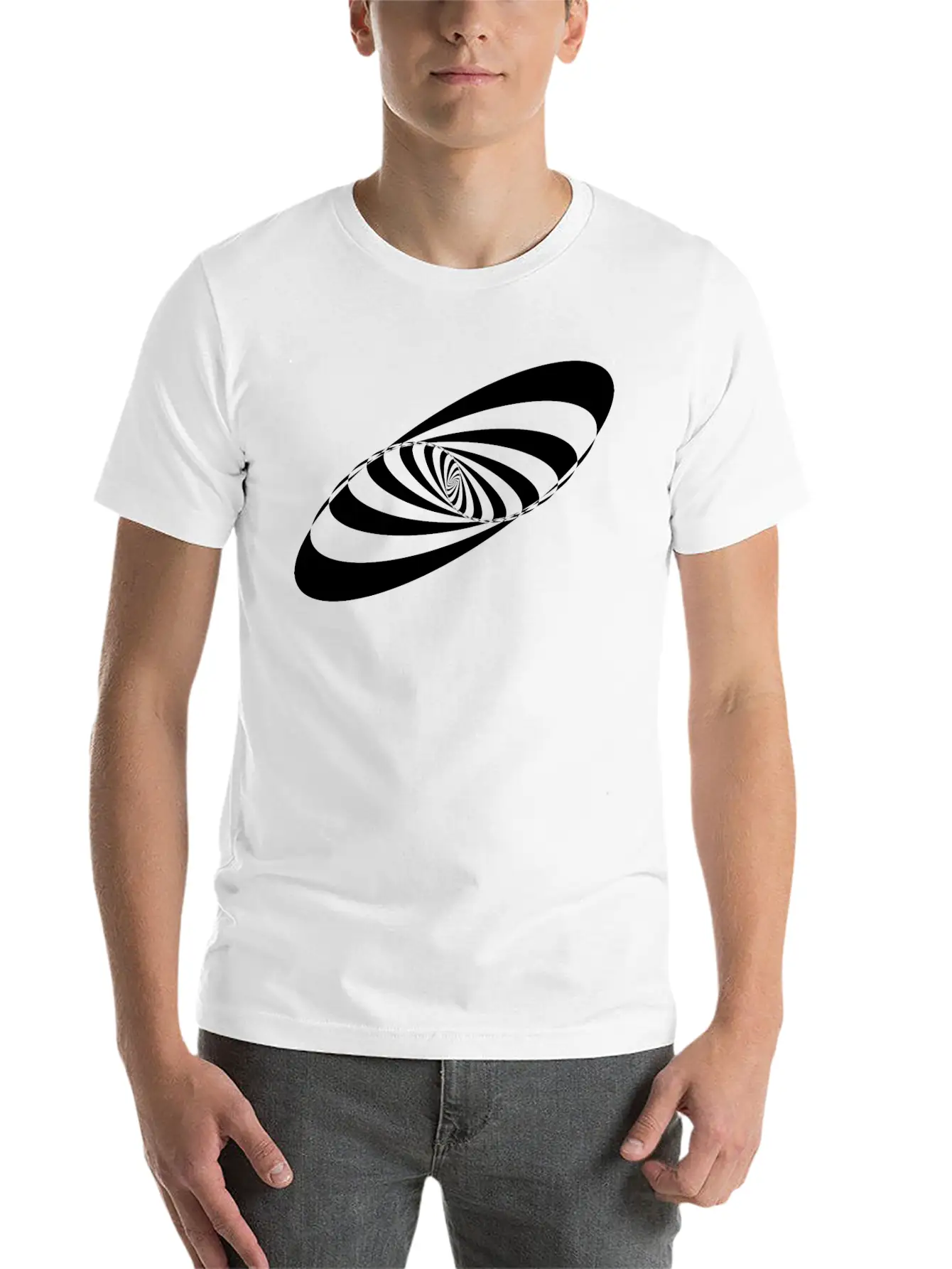 Abstract Vortex 56 Essential Cotton Tee For Daily Outfits – Unisex Style