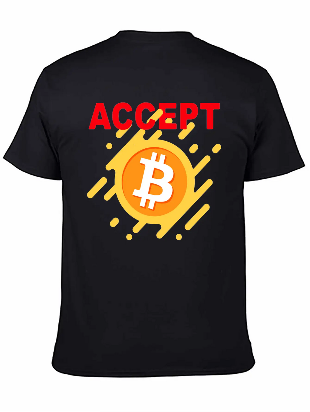 Accept Bitcoint Logo Designed For Bitcoin Classic Cotton Tee – Unisex Comfort For Any Season