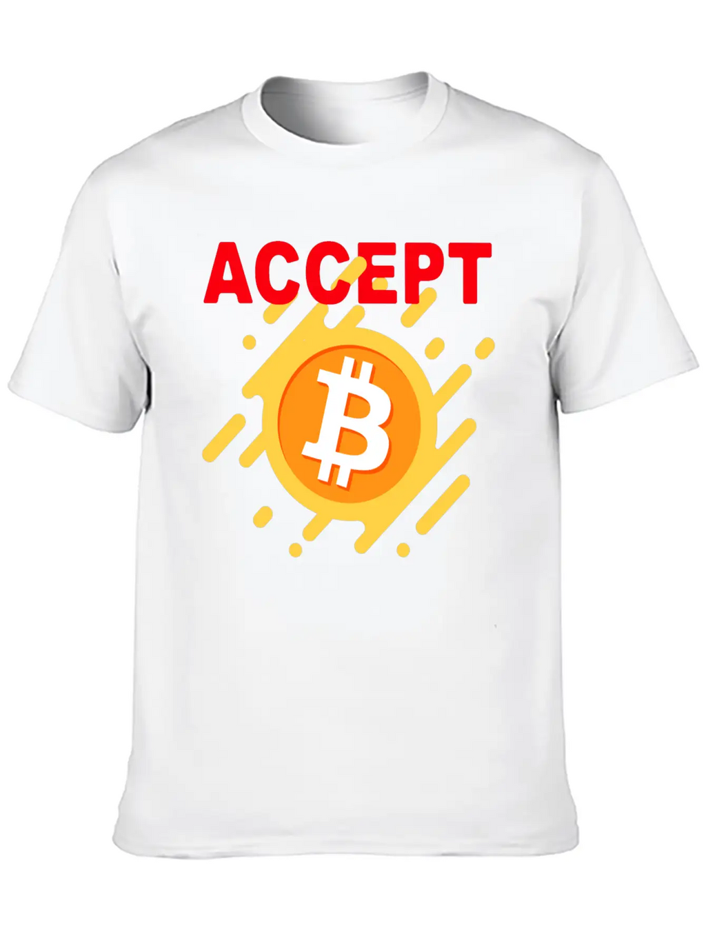 Accept Bitcoint Logo Designed For Bitcoin Classic Cotton Tee – Unisex Comfort For Any Season