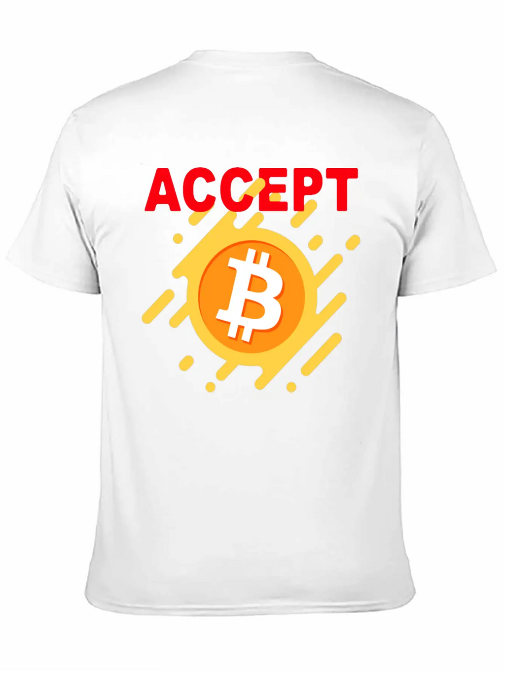 Accept Bitcoint Logo Designed For Bitcoin Classic Cotton Tee – Unisex Comfort For Any Season