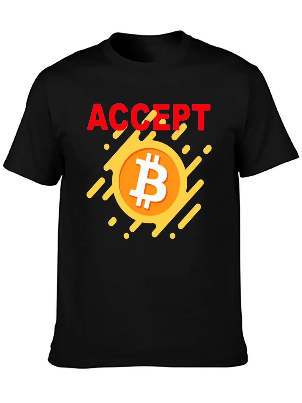 Accept Bitcoint Logo Designed For Bitcoin Classic Cotton Tee – Unisex Comfort For Any Season