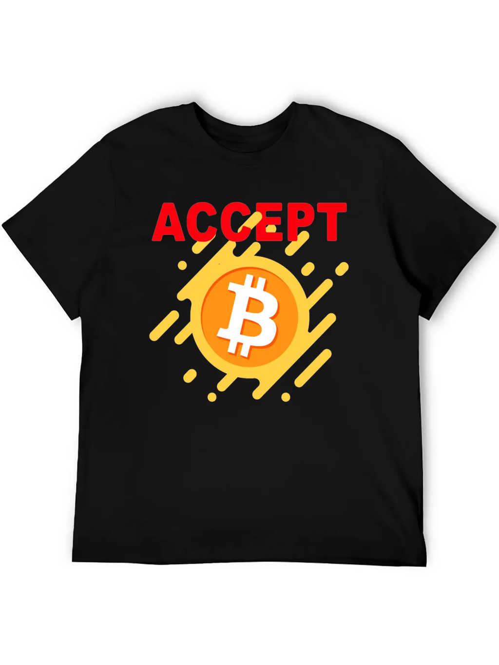 Accept Bitcoint Logo Designed For Bitcoin Classic Cotton Tee – Unisex Comfort For Any Season