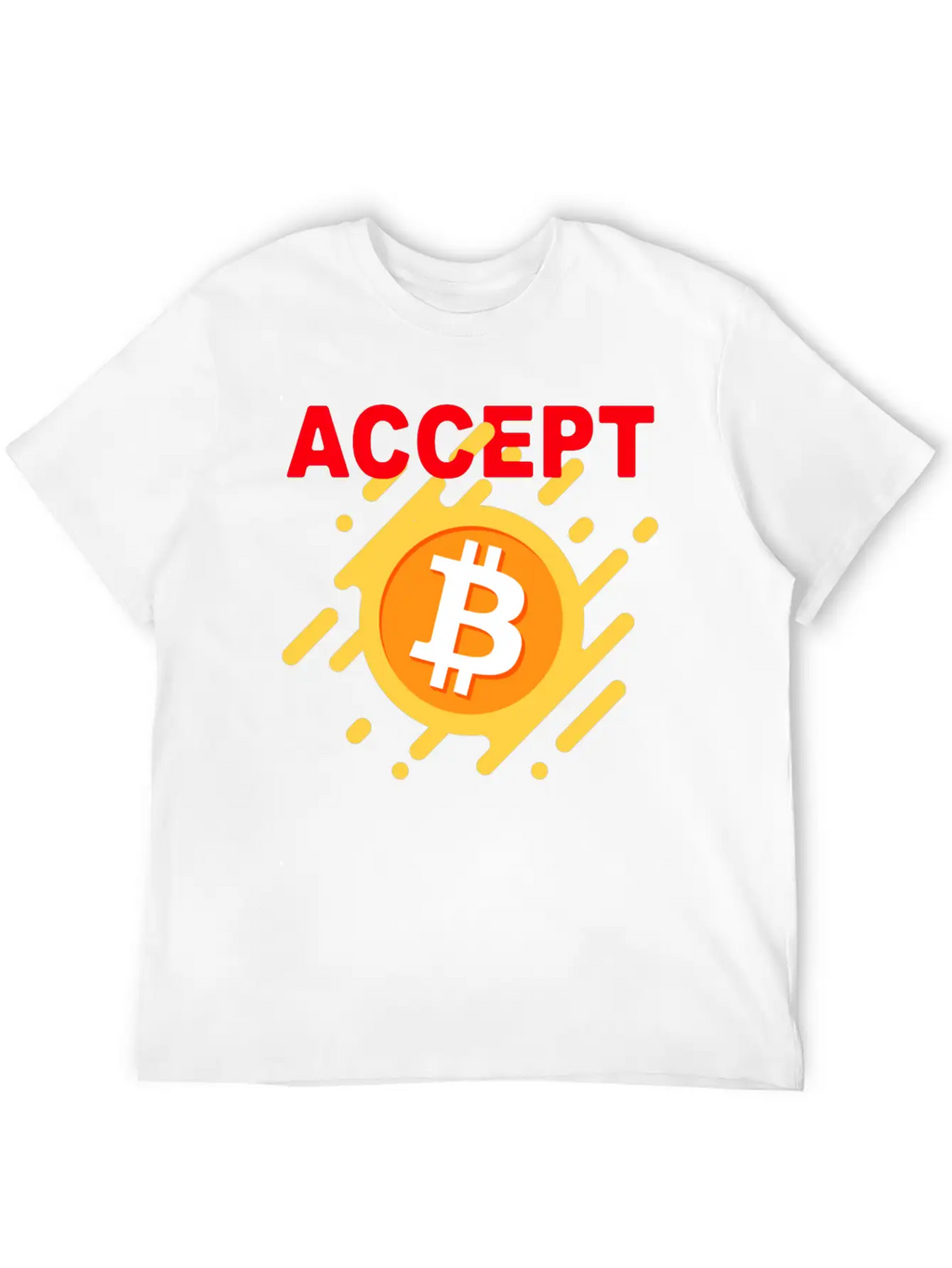 Accept Bitcoint Logo Designed For Bitcoin Classic Cotton Tee – Unisex Comfort For Any Season