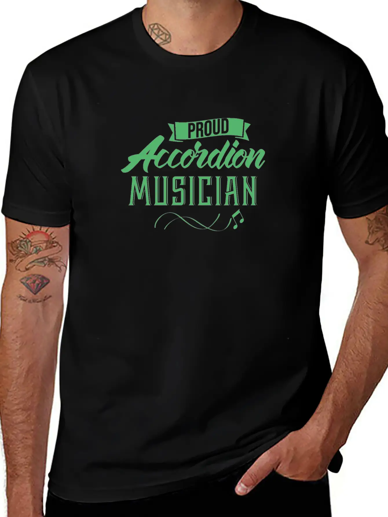 Accordion Player Music Accordion Accordionist Song Modern Fit Casual T-Shirt – Clean And Versatile Design