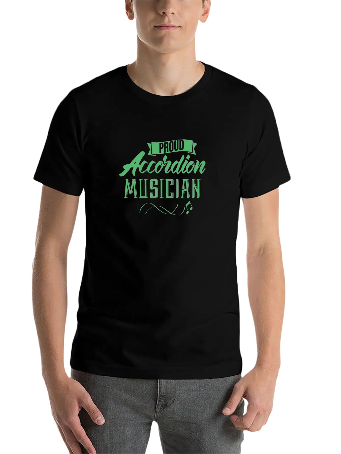 Accordion Player Music Accordion Accordionist Song Modern Fit Casual T-Shirt – Clean And Versatile Design