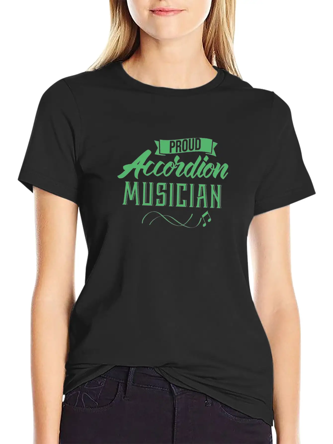 Accordion Player Music Accordion Accordionist Song Modern Fit Casual T-Shirt – Clean And Versatile Design