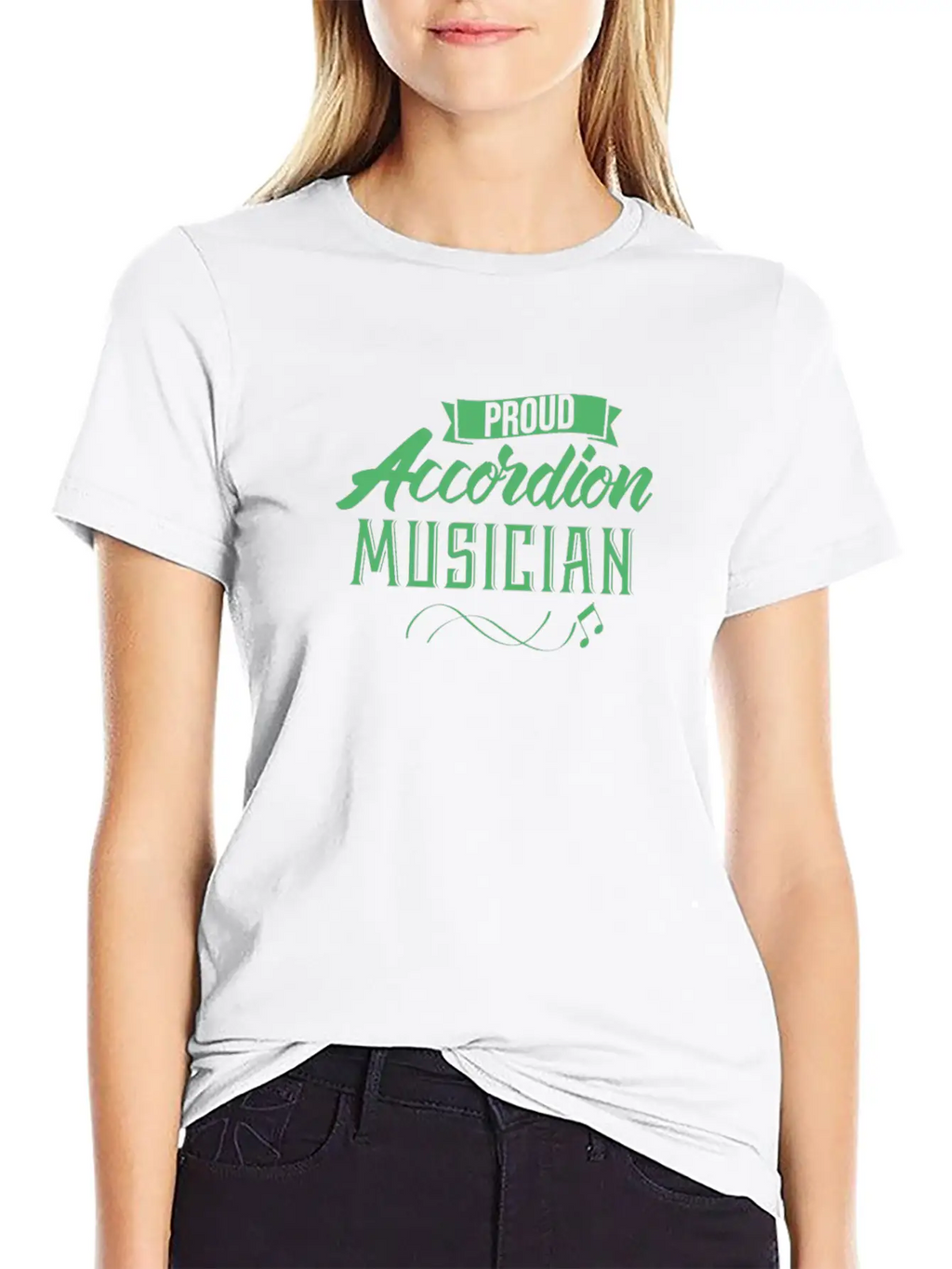 Accordion Player Music Accordion Accordionist Song Modern Fit Casual T-Shirt – Clean And Versatile Design
