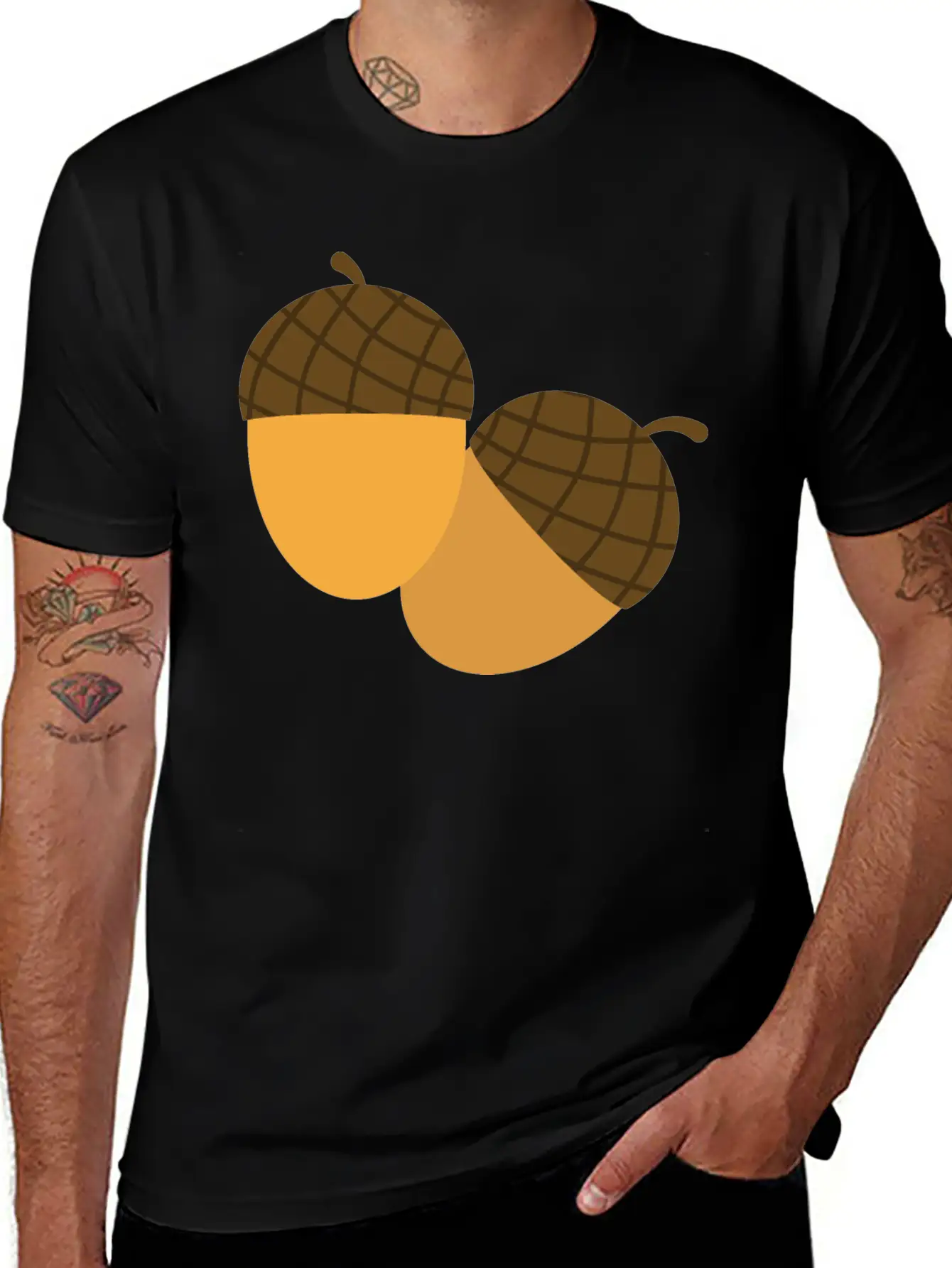 Acorns Essential Cotton Tee For Daily Outfits – Unisex Style
