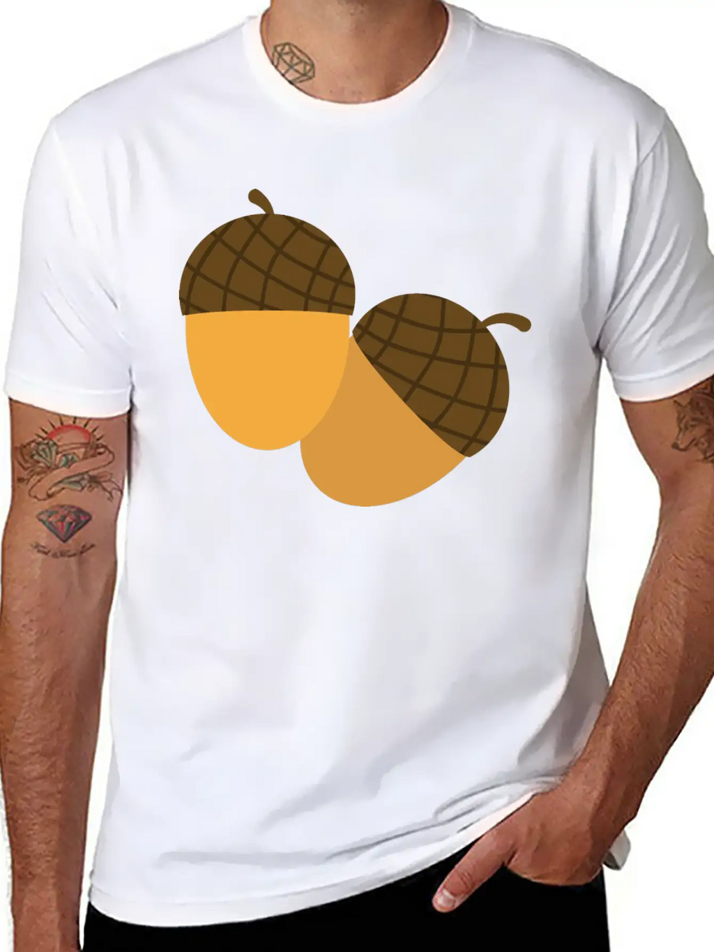 Acorns Essential Cotton Tee For Daily Outfits – Unisex Style